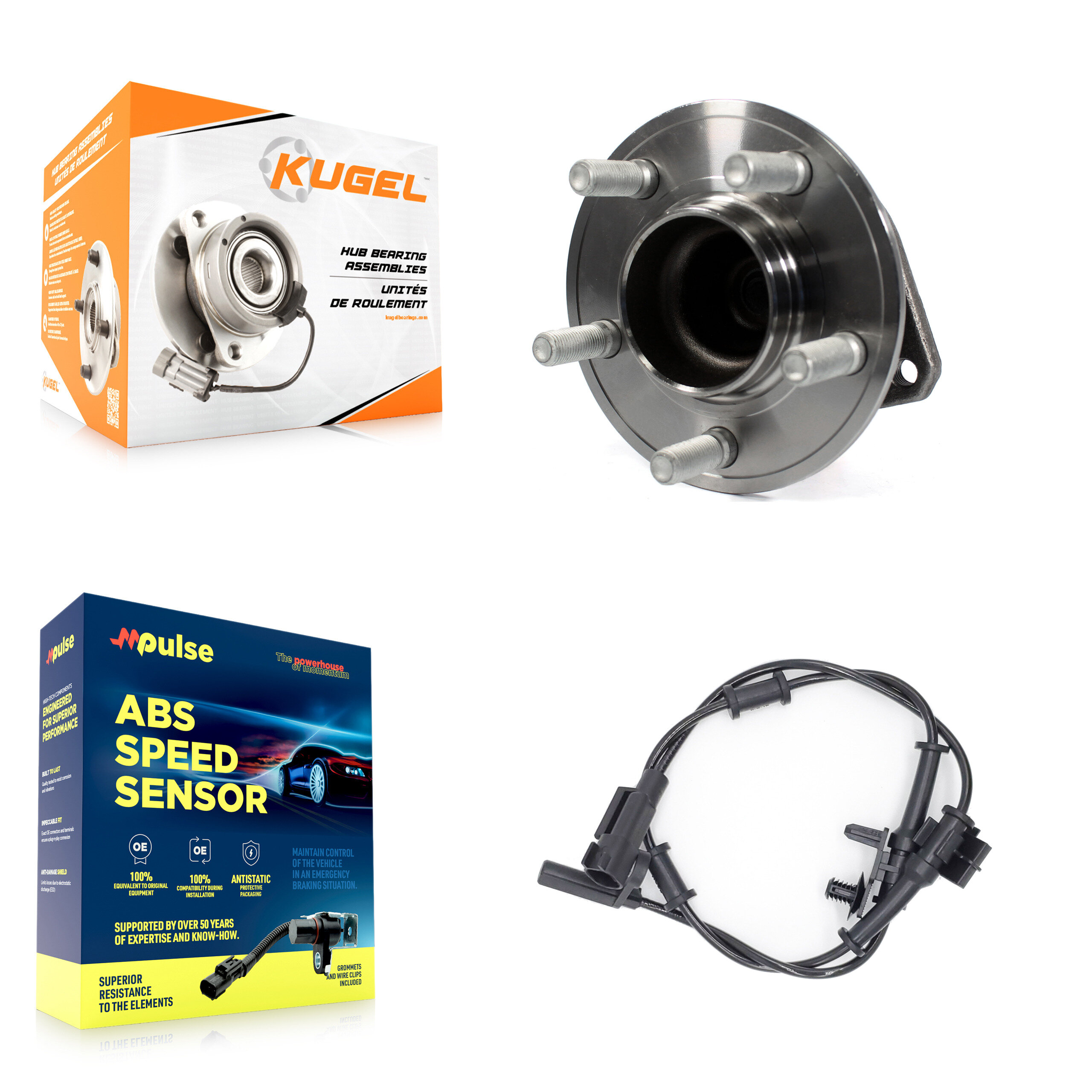 Kugel - K7S-100124 - Front Wheel Bearing and Hub Assembly Kits