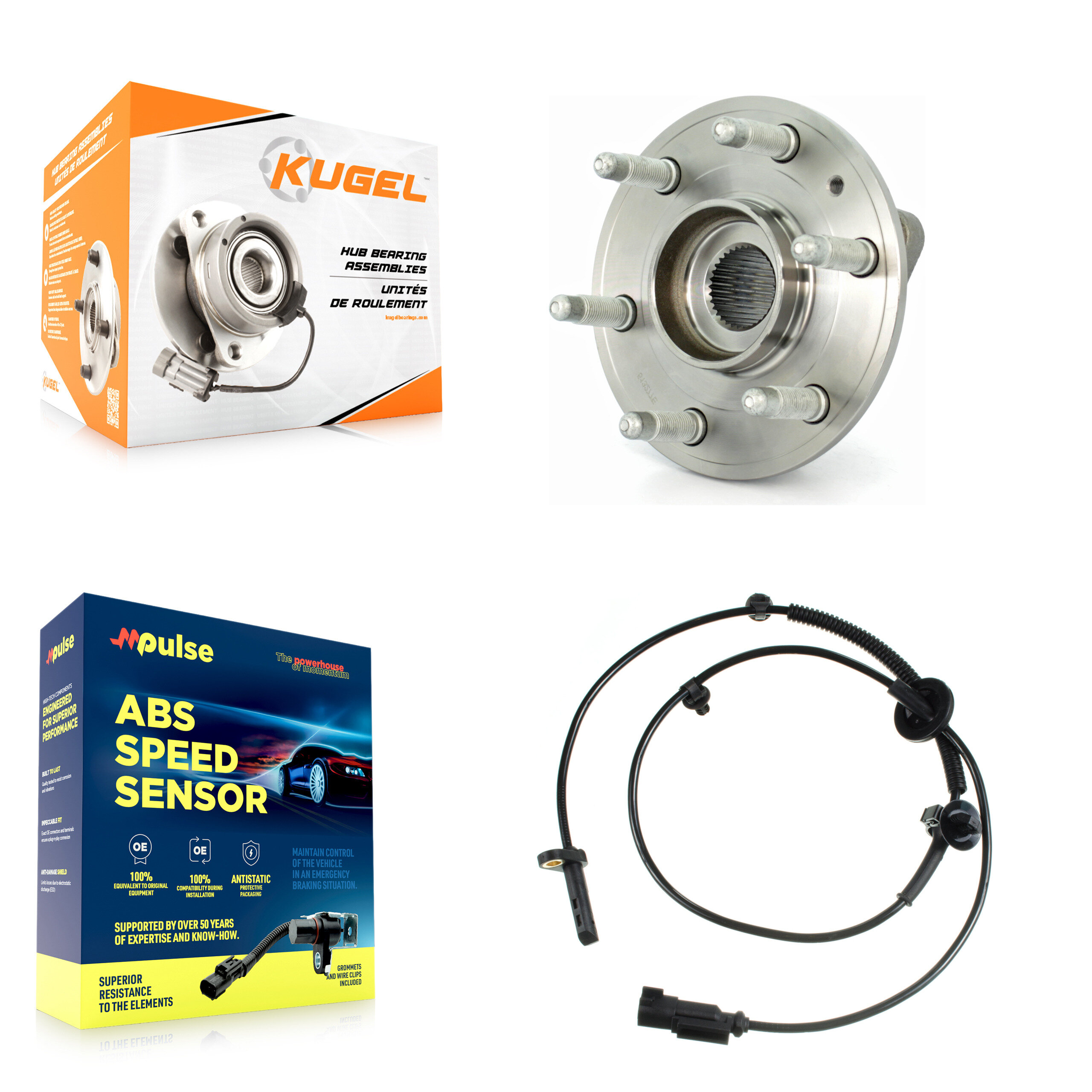 Kugel - K7S-100132 - Front Wheel Bearing and Hub Assembly Kits