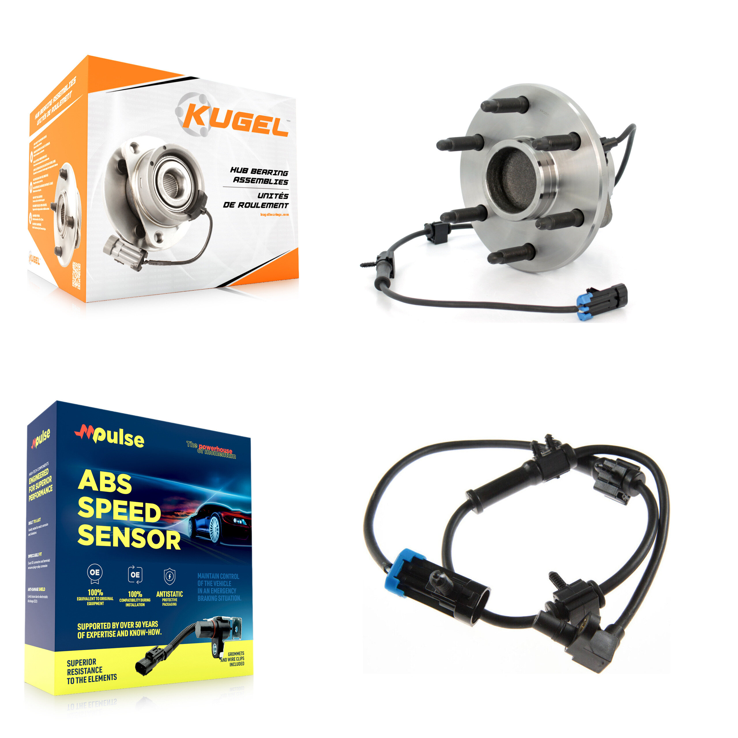 Kugel - K7S-100133 - Front Wheel Bearing and Hub Assembly Kits