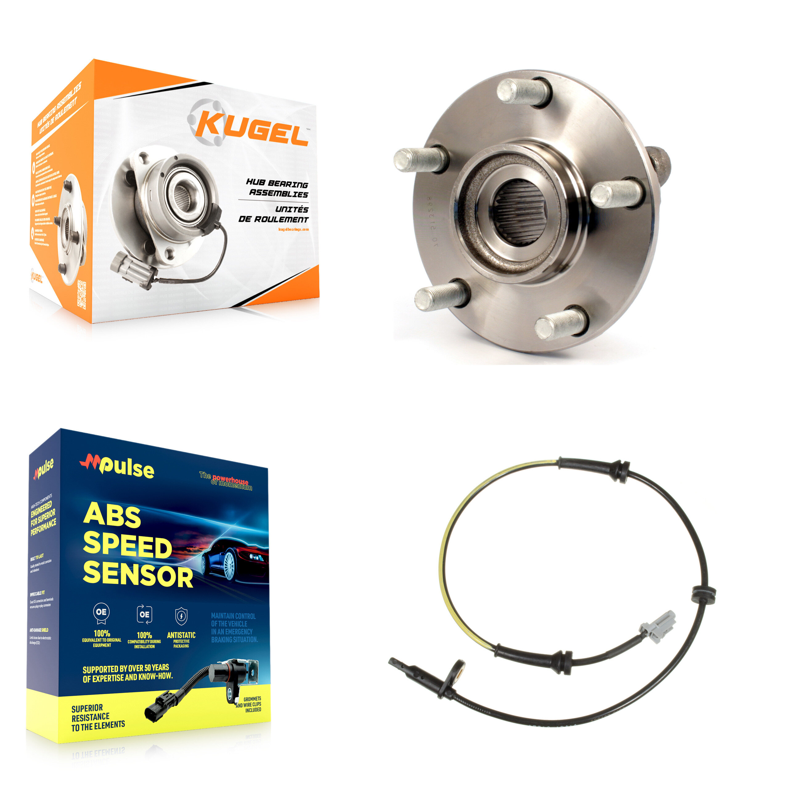 Kugel - K7S-100134 - Front Wheel Bearing and Hub Assembly Kits
