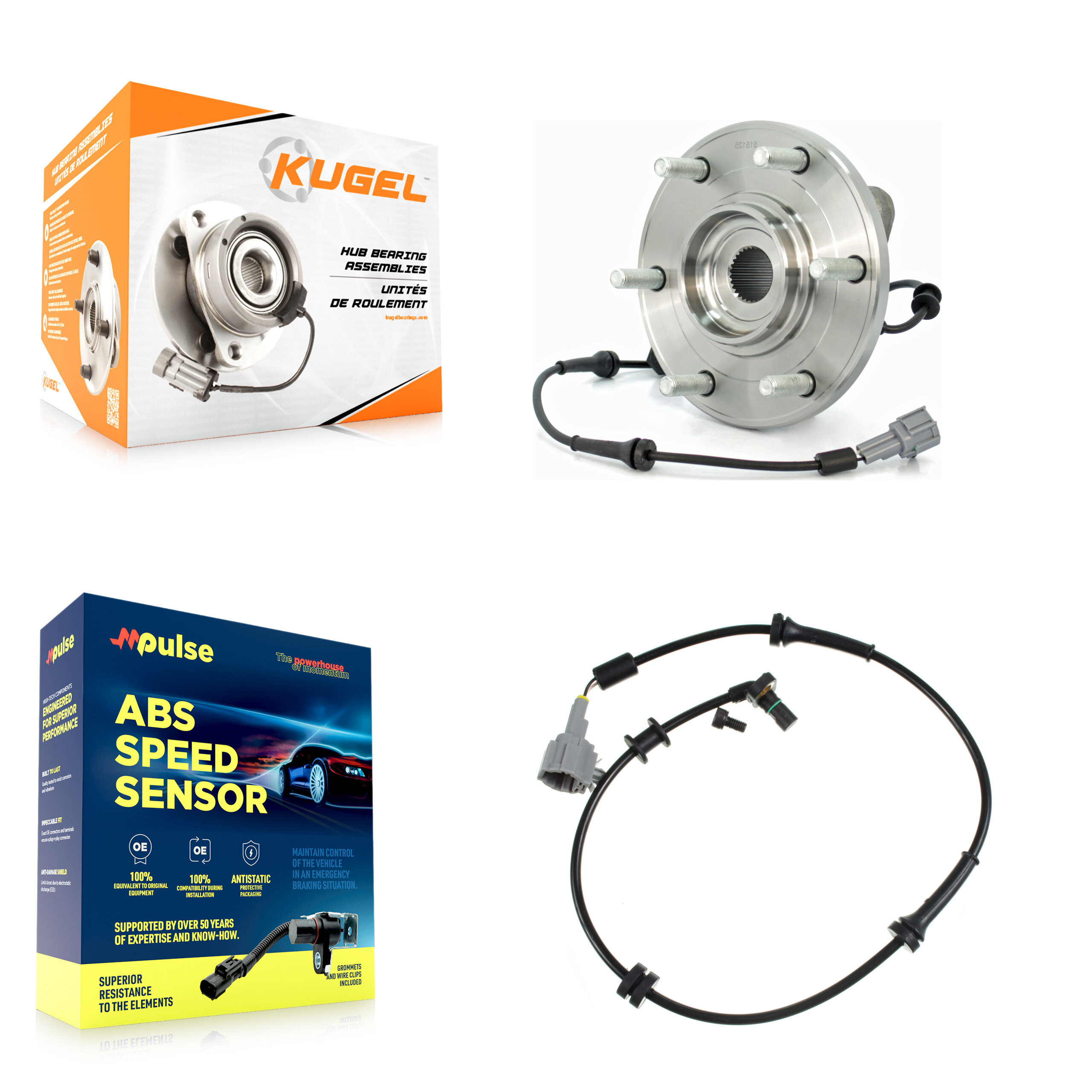 Kugel - K7S-100135 - Front Wheel Bearing and Hub Assembly Kits