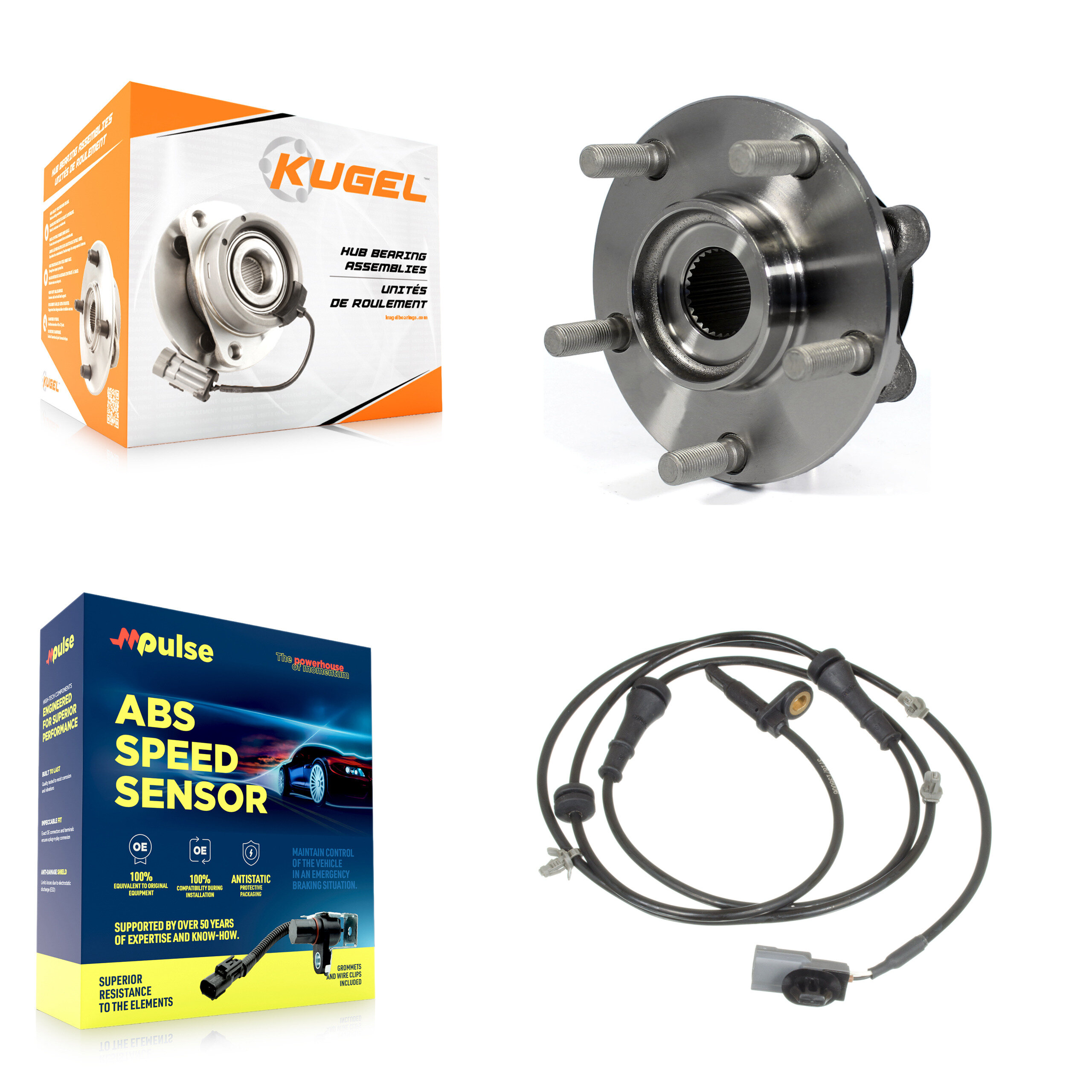 Kugel - K7S-100138 - Front Wheel Bearing and Hub Assembly Kits