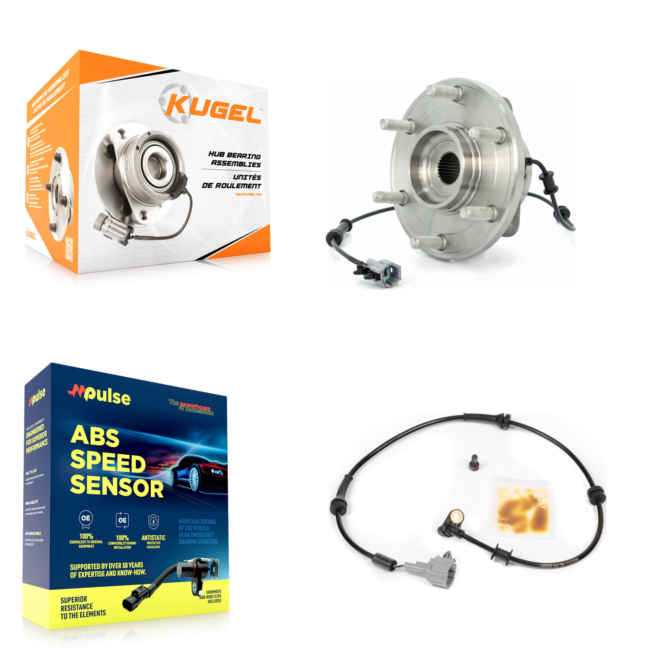 Kugel - K7S-100139 - Front Wheel Bearing and Hub Assembly Kits