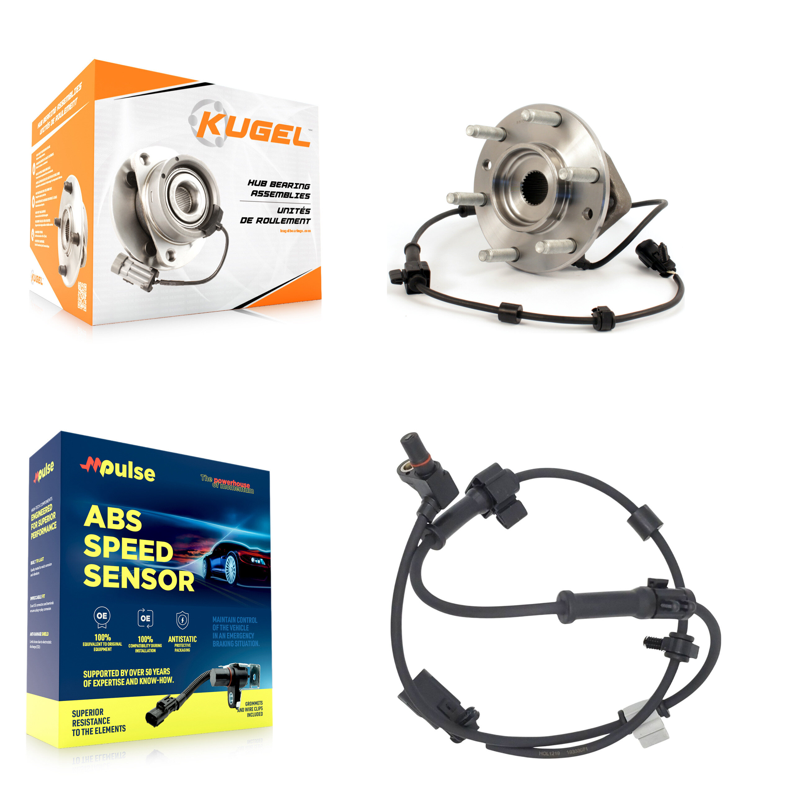 Kugel - K7S-100148 - Front Wheel Bearing and Hub Assembly Kits
