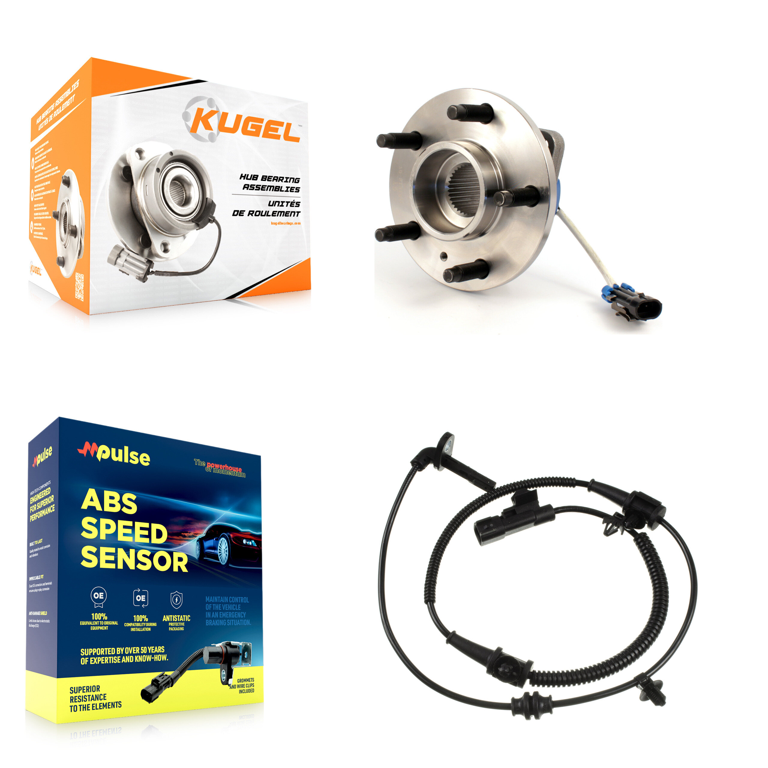 Kugel - K7S-100151 - Front Wheel Bearing and Hub Assembly Kits