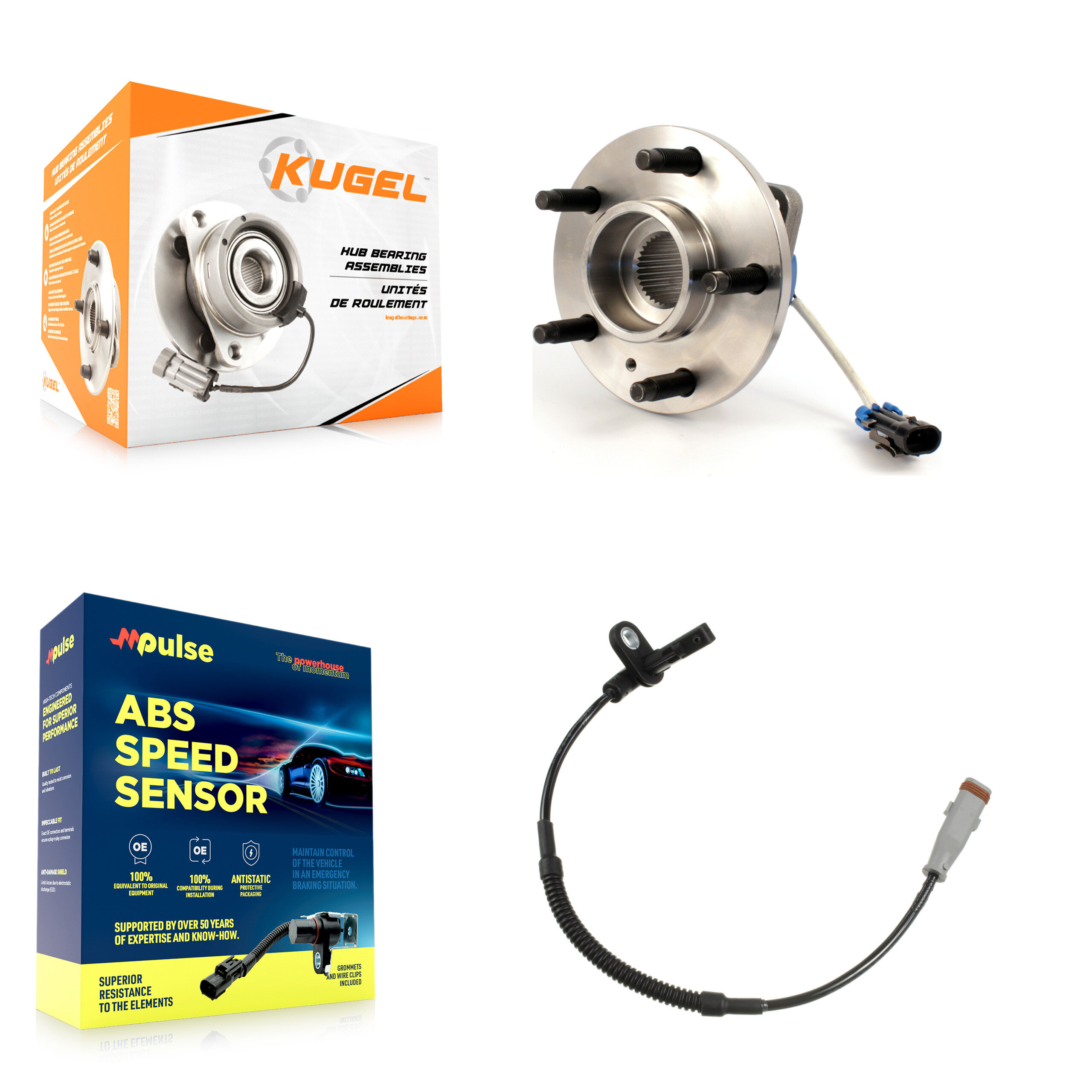Kugel - K7S-100152 - Front Wheel Bearing and Hub Assembly Kits