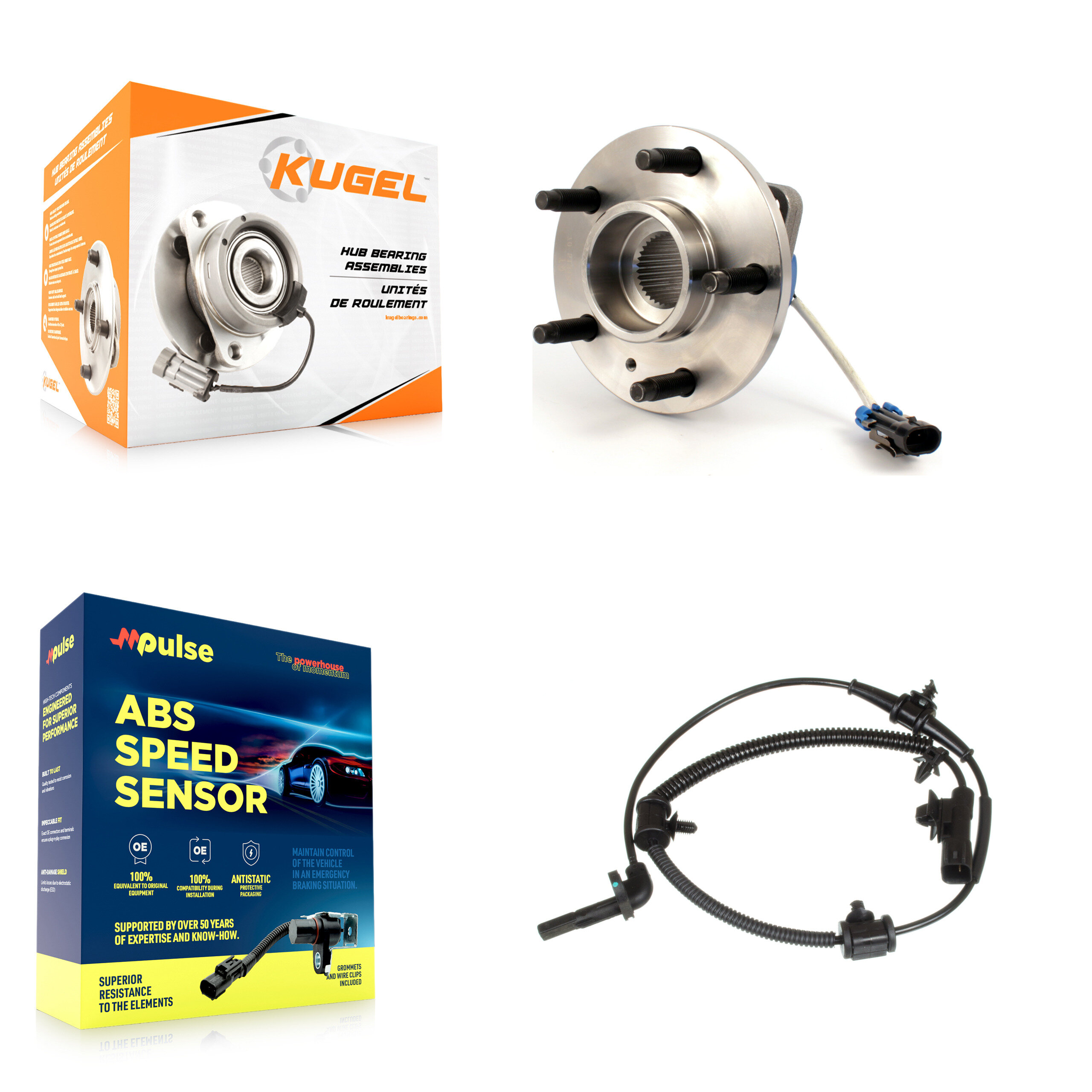 Kugel - K7S-100153 - Front Wheel Bearing and Hub Assembly Kits