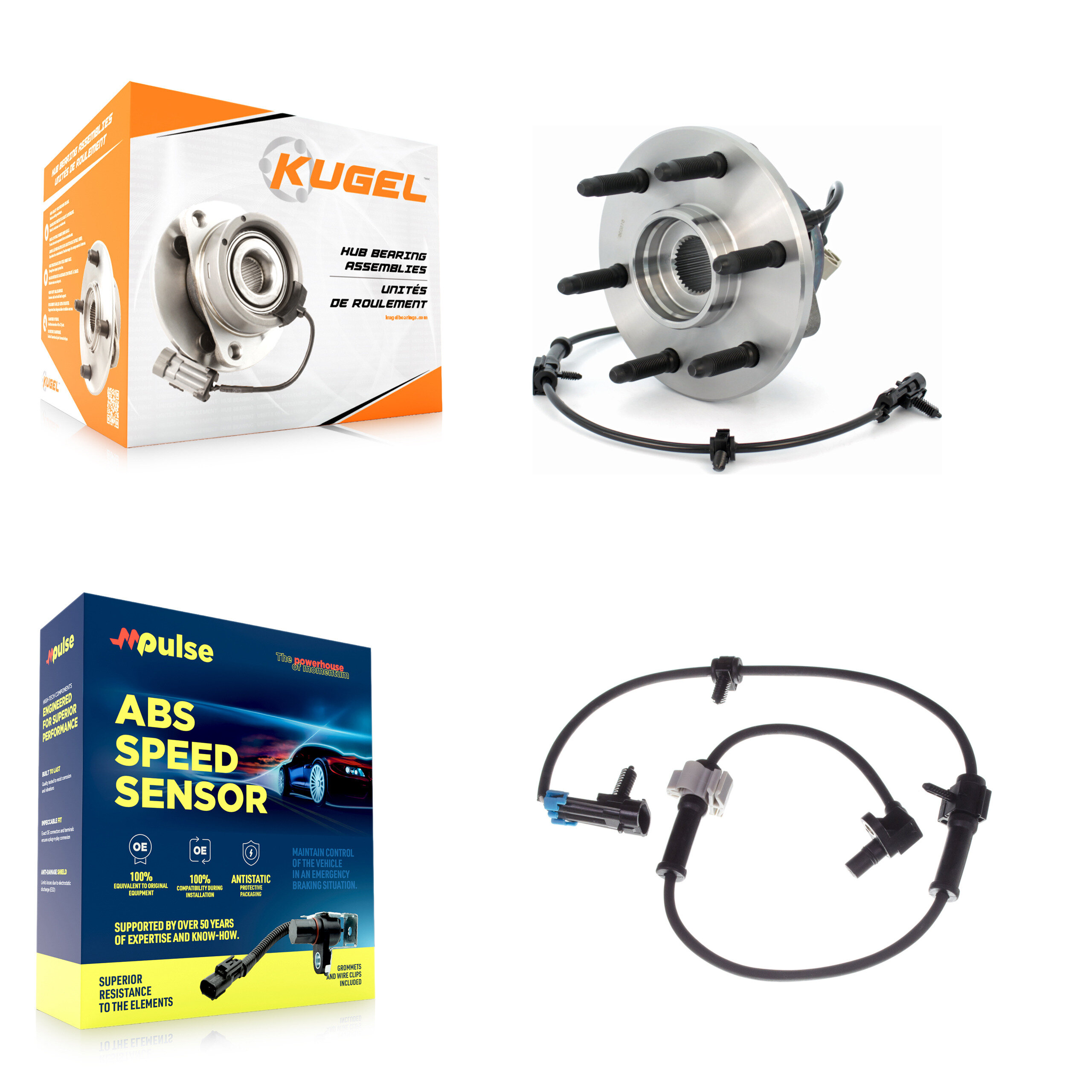 Kugel - K7S-100154 - Front Wheel Bearing and Hub Assembly Kits