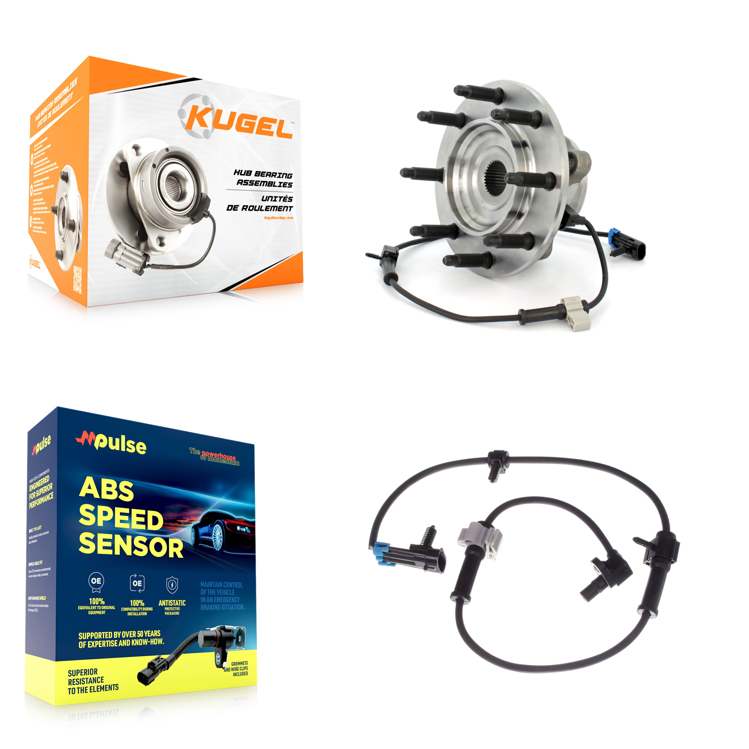 Kugel - K7S-100155 - Front Wheel Bearing and Hub Assembly Kits