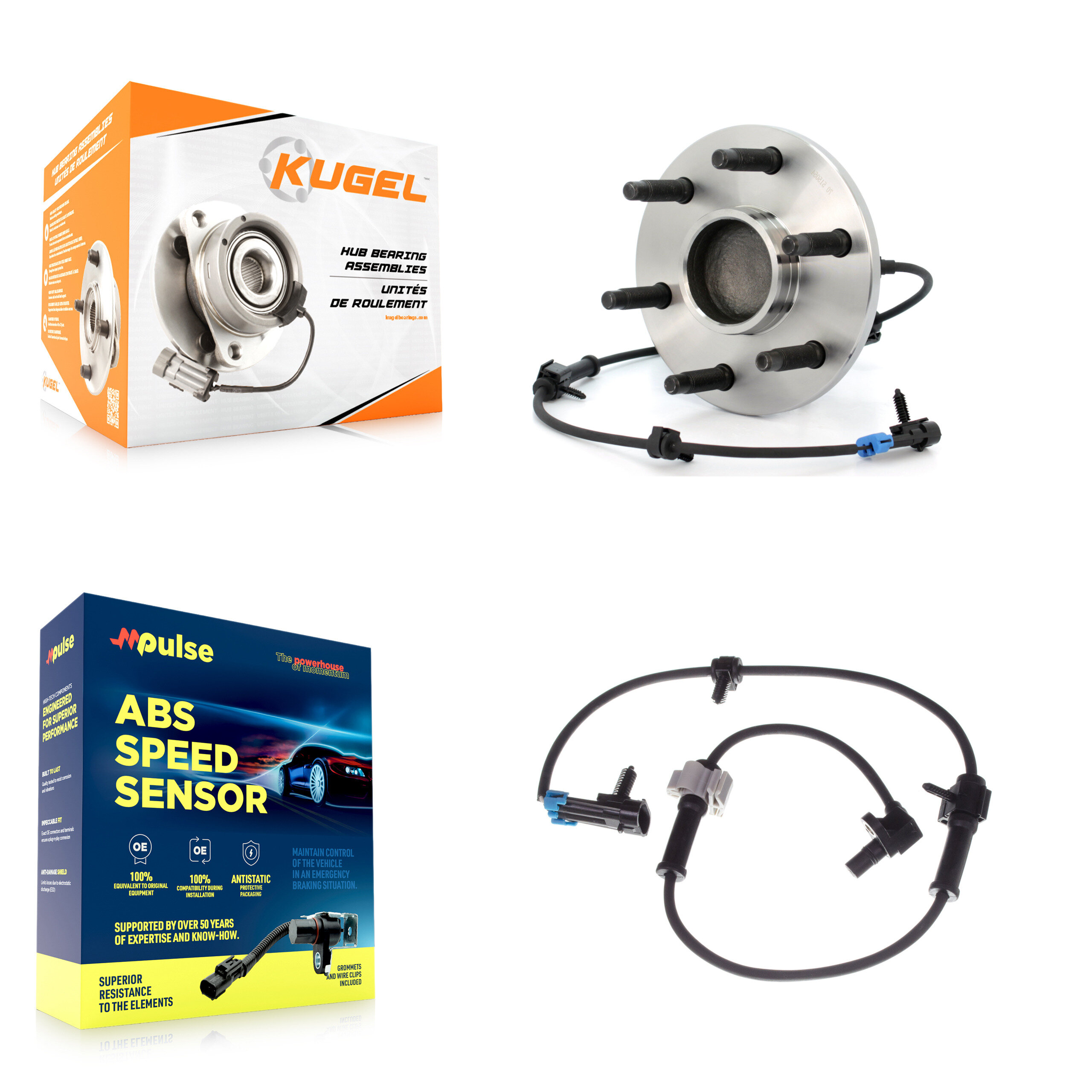 Kugel - K7S-100156 - Front Wheel Bearing and Hub Assembly Kits