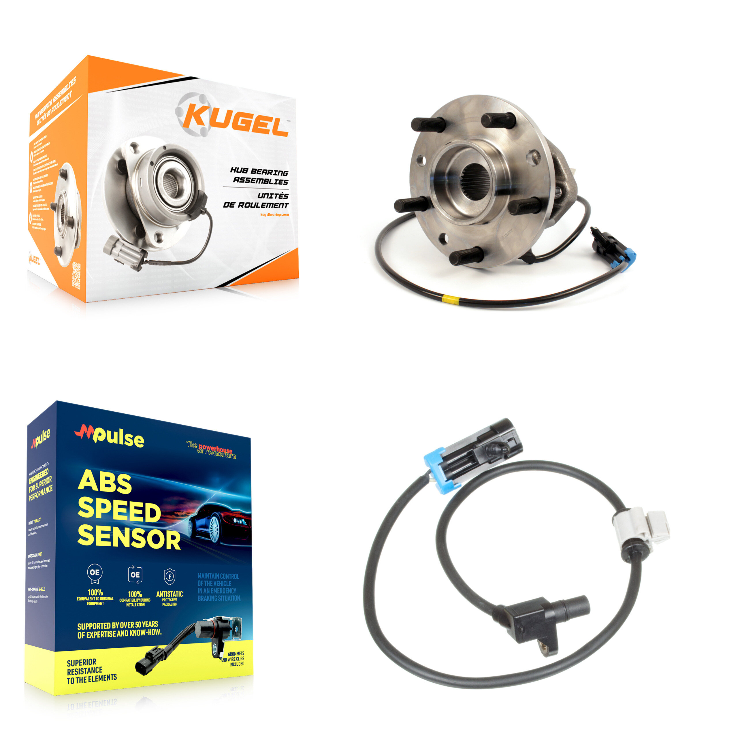 Kugel - K7S-100159 - Front Wheel Bearing and Hub Assembly Kits