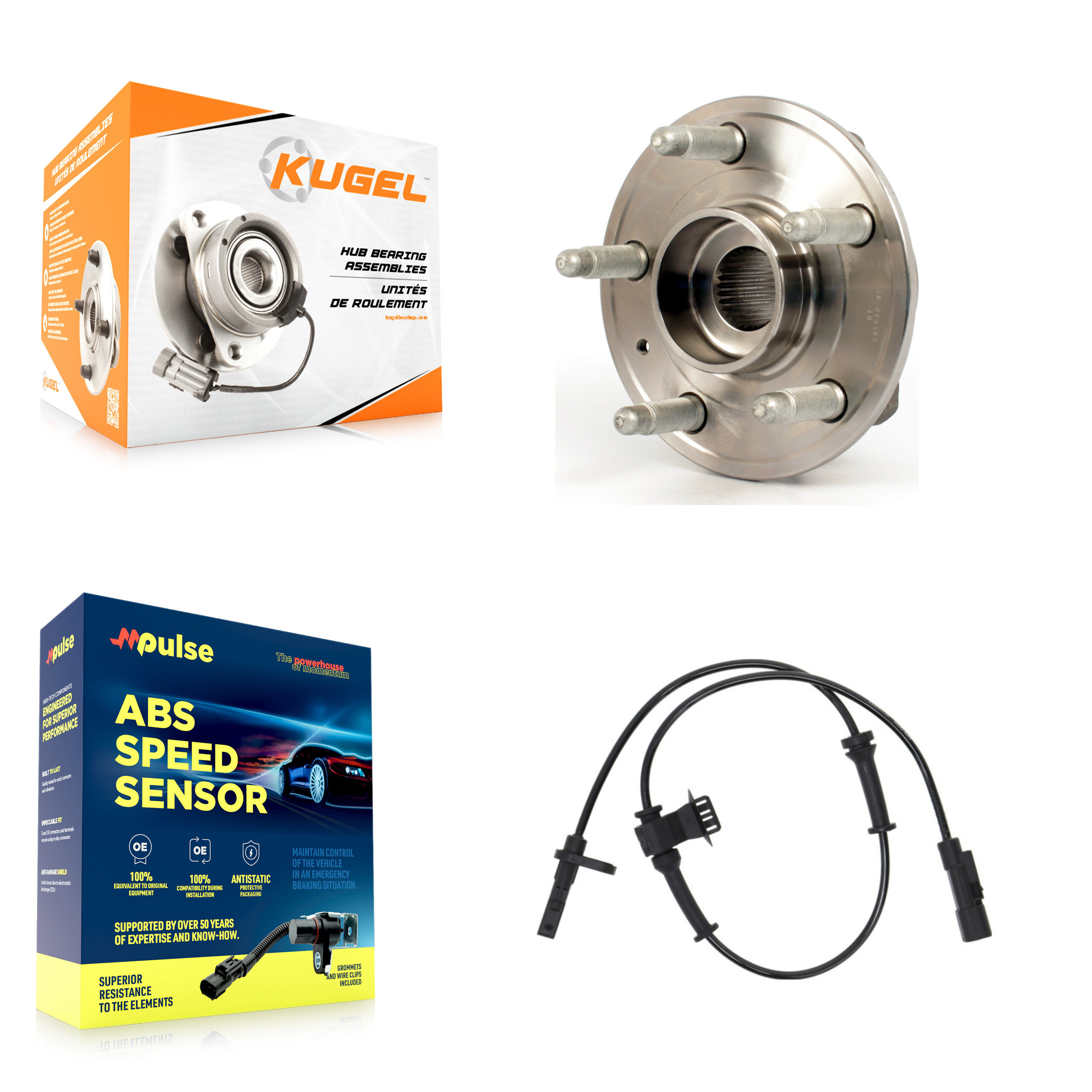 Kugel - K7S-100164 - Front Wheel Bearing and Hub Assembly Kits