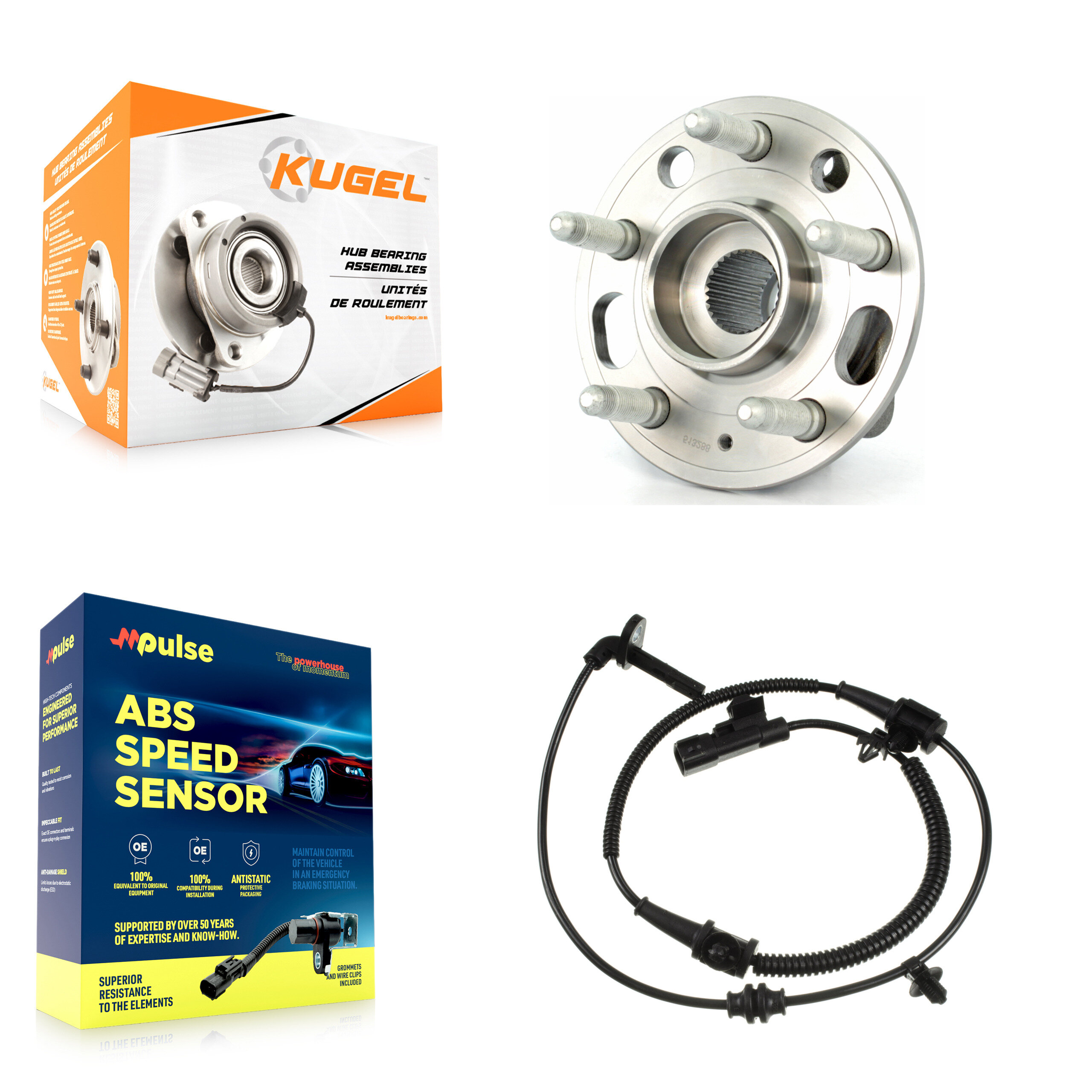 Kugel - K7S-100172 - Front Wheel Bearing and Hub Assembly Kits