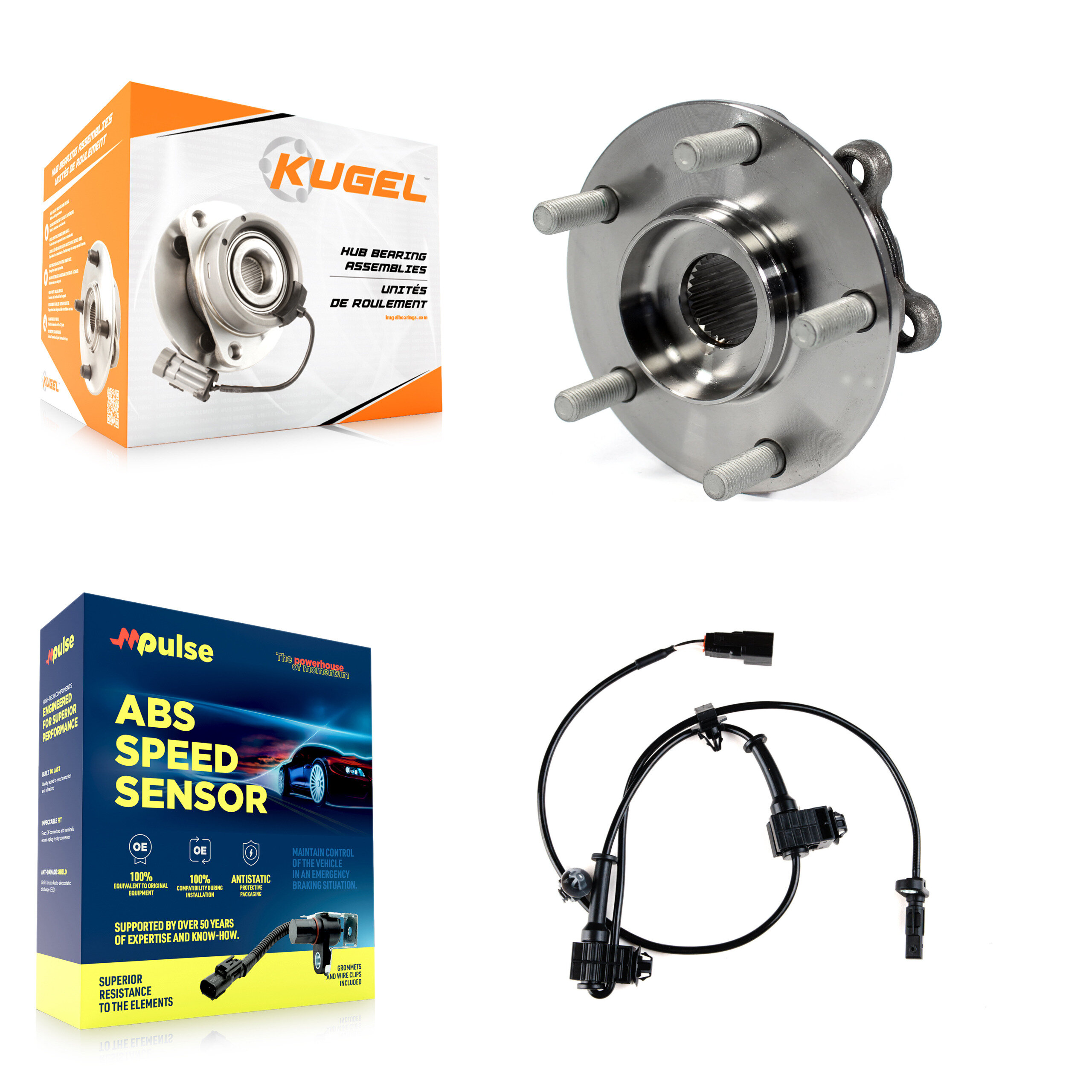 Kugel - K7S-100180 - Front Wheel Bearing and Hub Assembly Kits