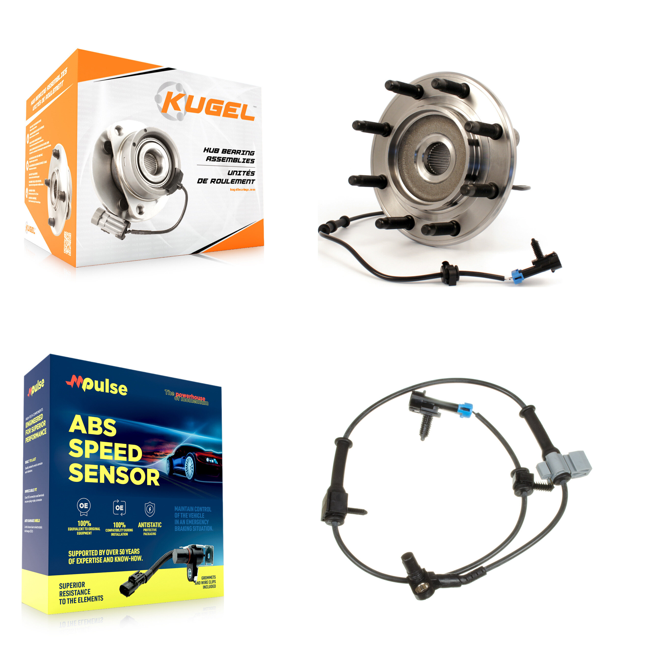 Kugel - K7S-100181 - Front Wheel Bearing and Hub Assembly Kits