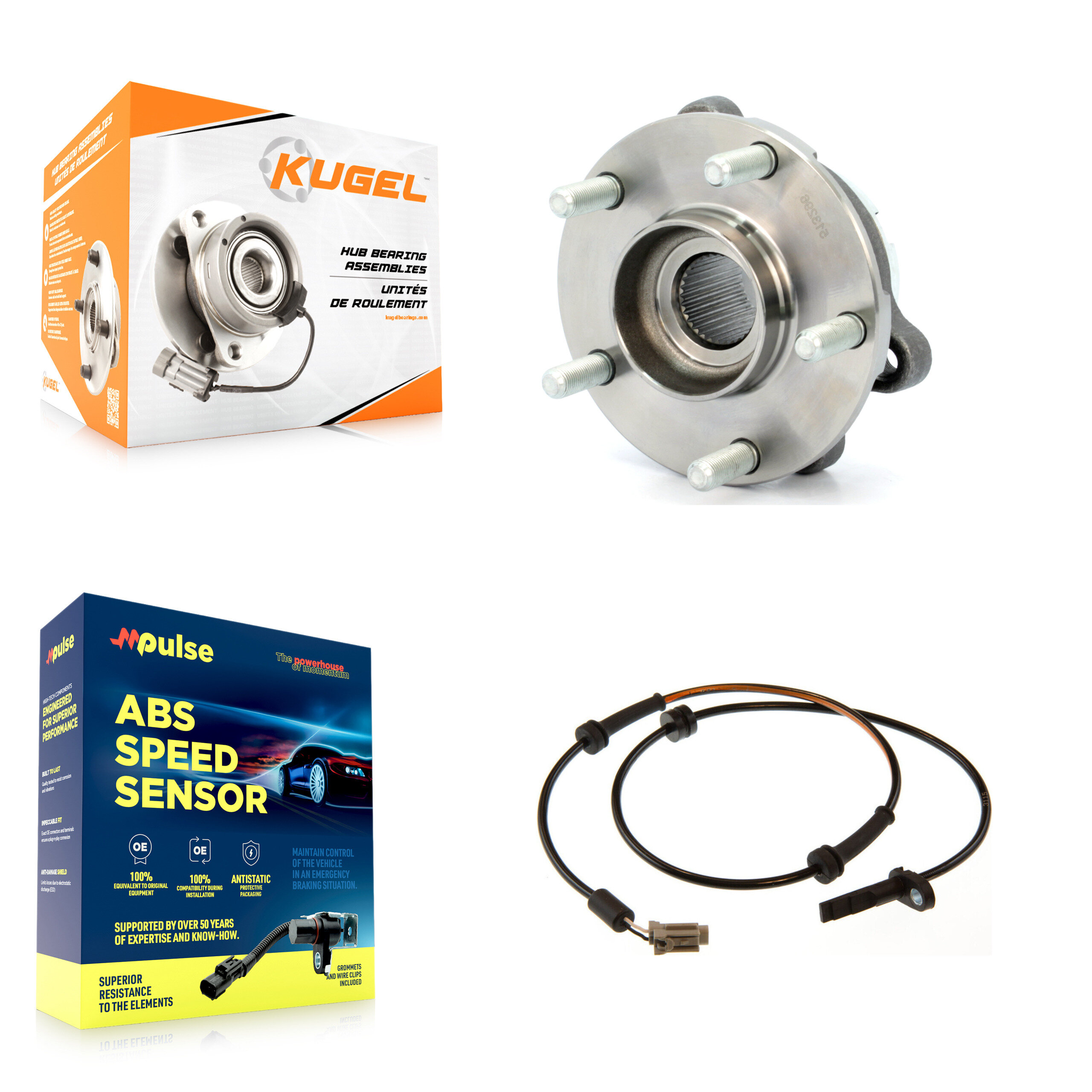 Kugel - K7S-100183 - Front Wheel Bearing and Hub Assembly Kits