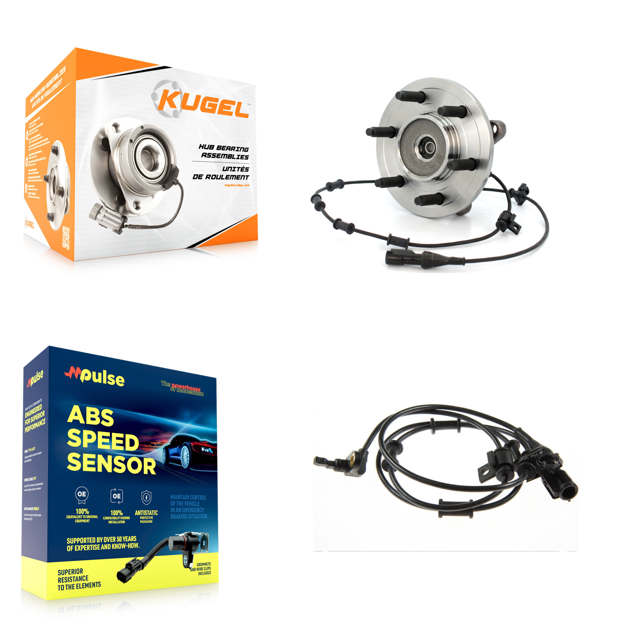 Kugel - K7S-100184 - Front Wheel Bearing and Hub Assembly Kits