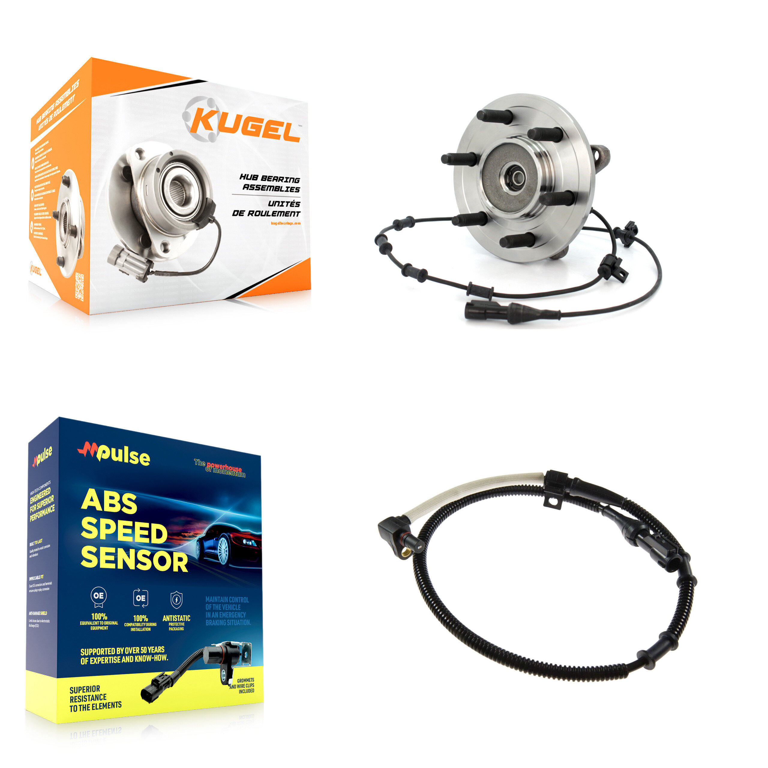 Kugel - K7S-100185 - Front Wheel Bearing and Hub Assembly Kits