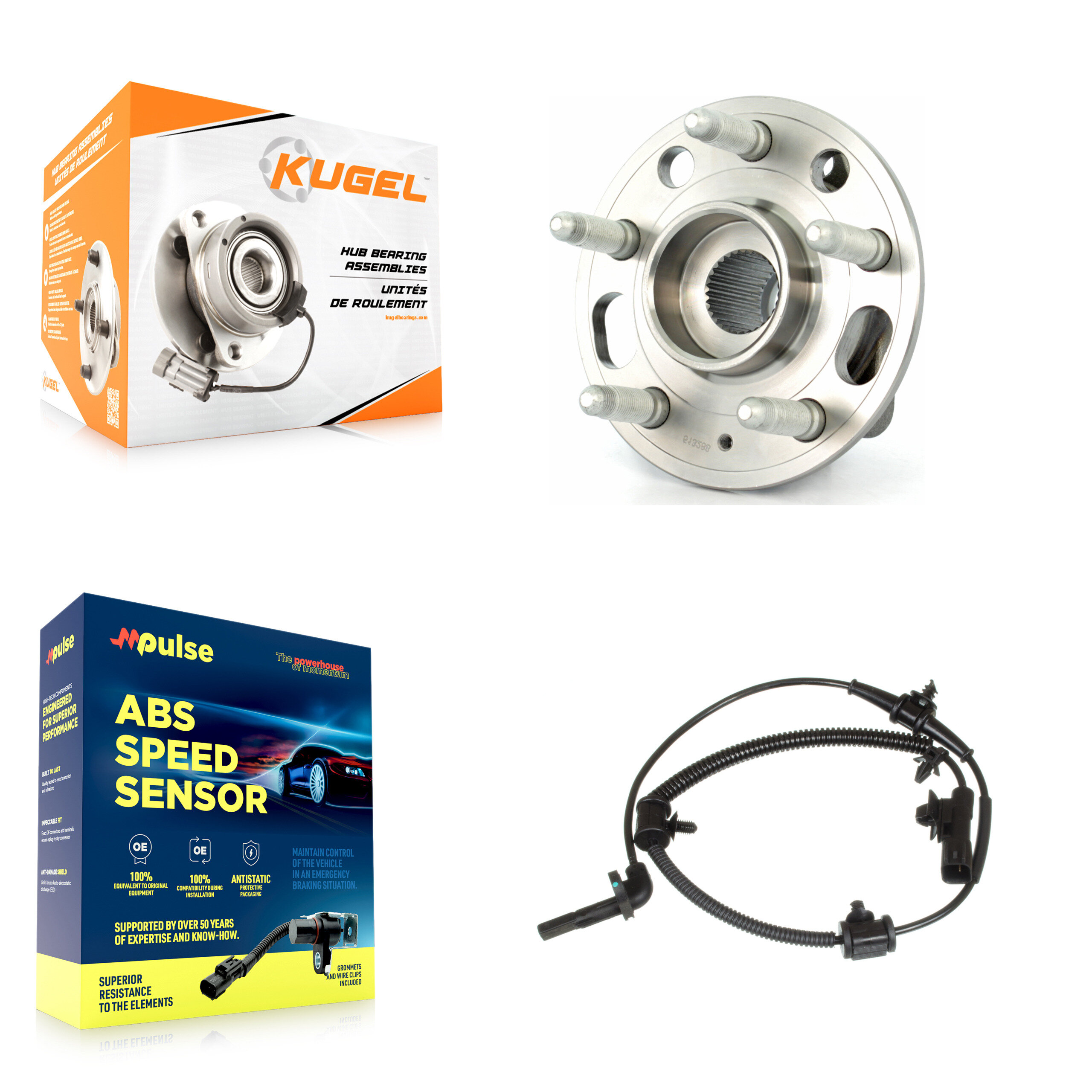 Kugel - K7S-100188 - Front Wheel Bearing and Hub Assembly Kits