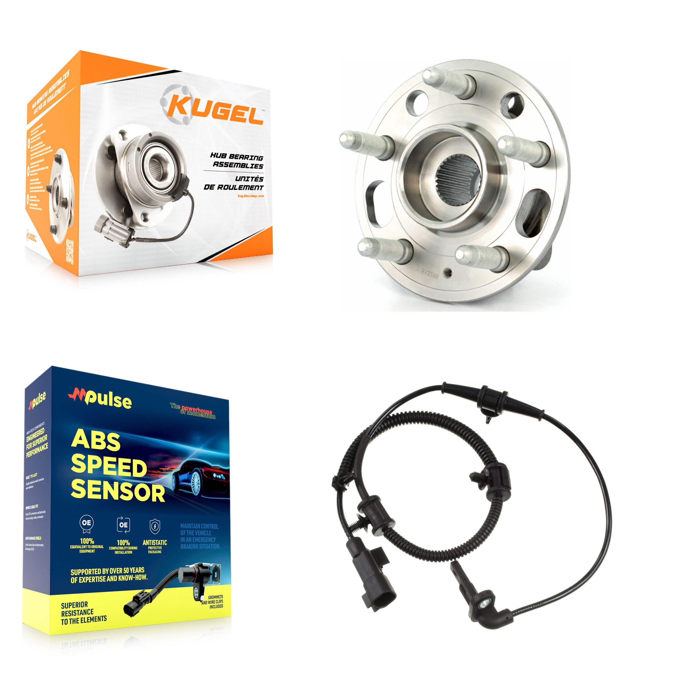 Kugel - K7S-100189 - Front Wheel Bearing and Hub Assembly Kits