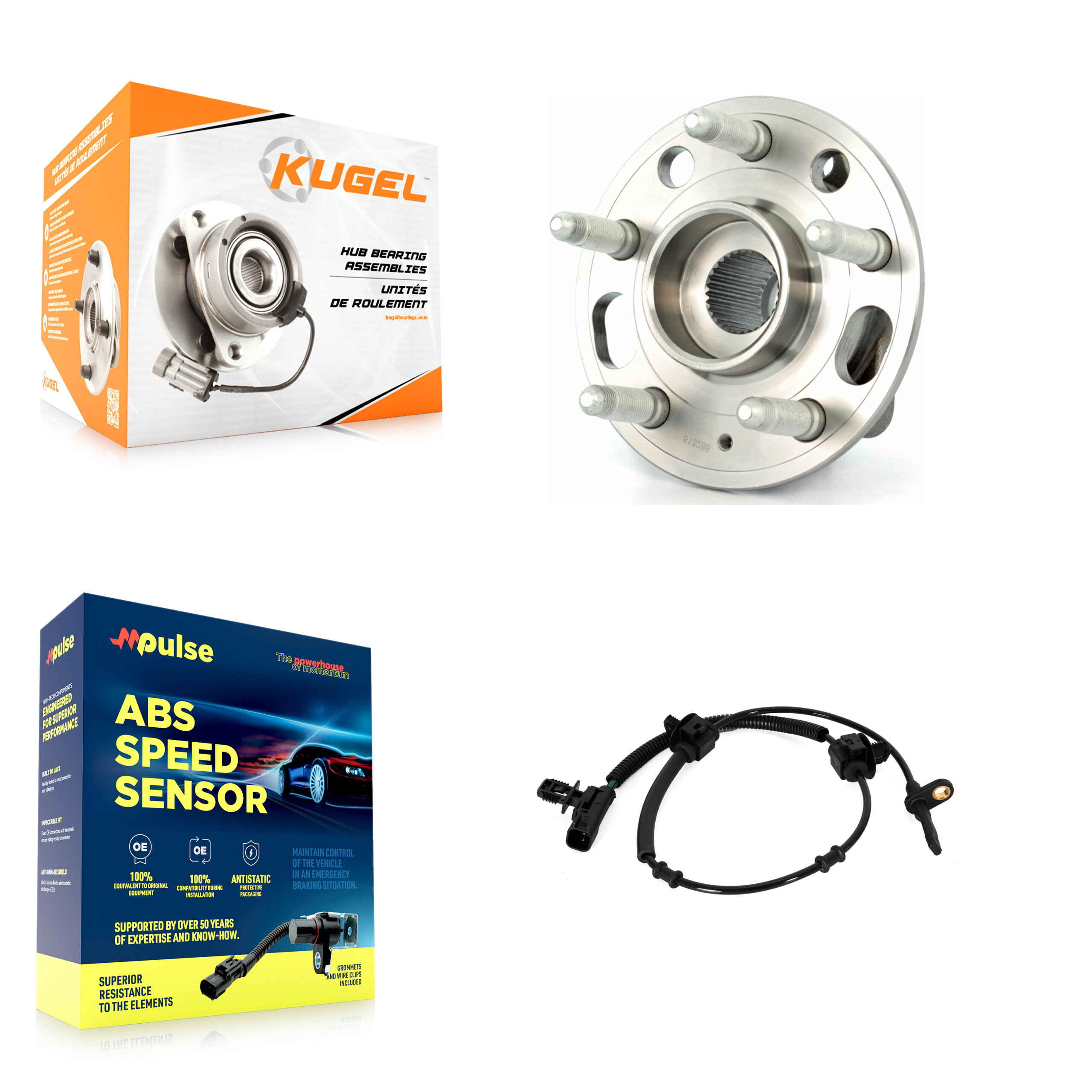 Kugel - K7S-100191 - Front Wheel Bearing and Hub Assembly Kits