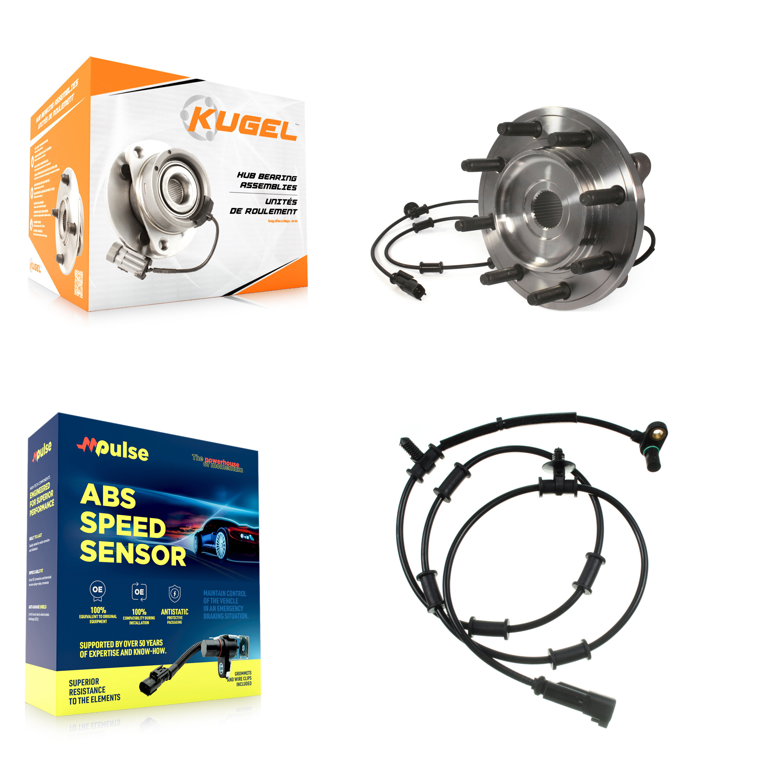 Kugel - K7S-100192 - Front Wheel Bearing and Hub Assembly Kits