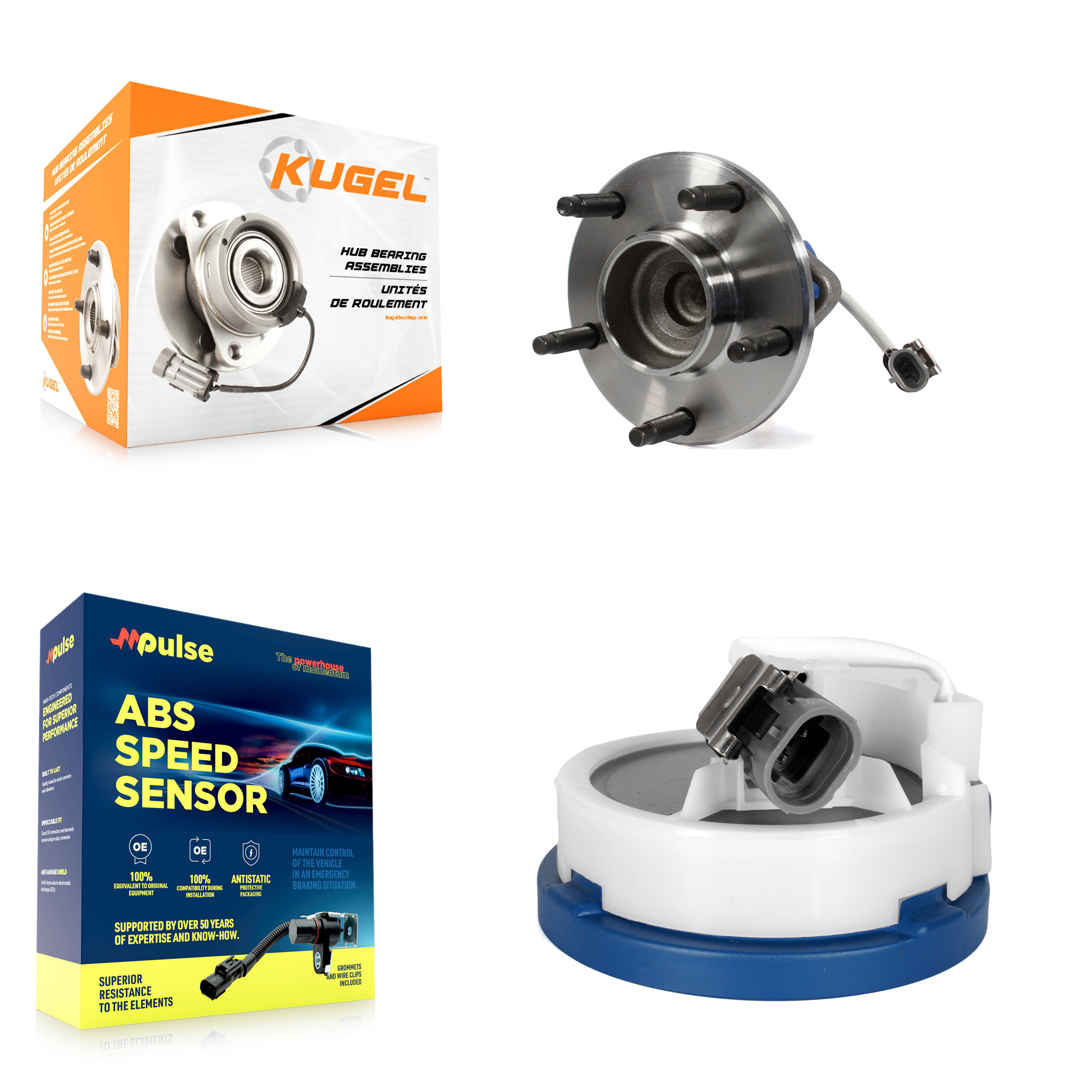 Kugel - K7S-100193 - Front Wheel Bearing and Hub Assembly Kits