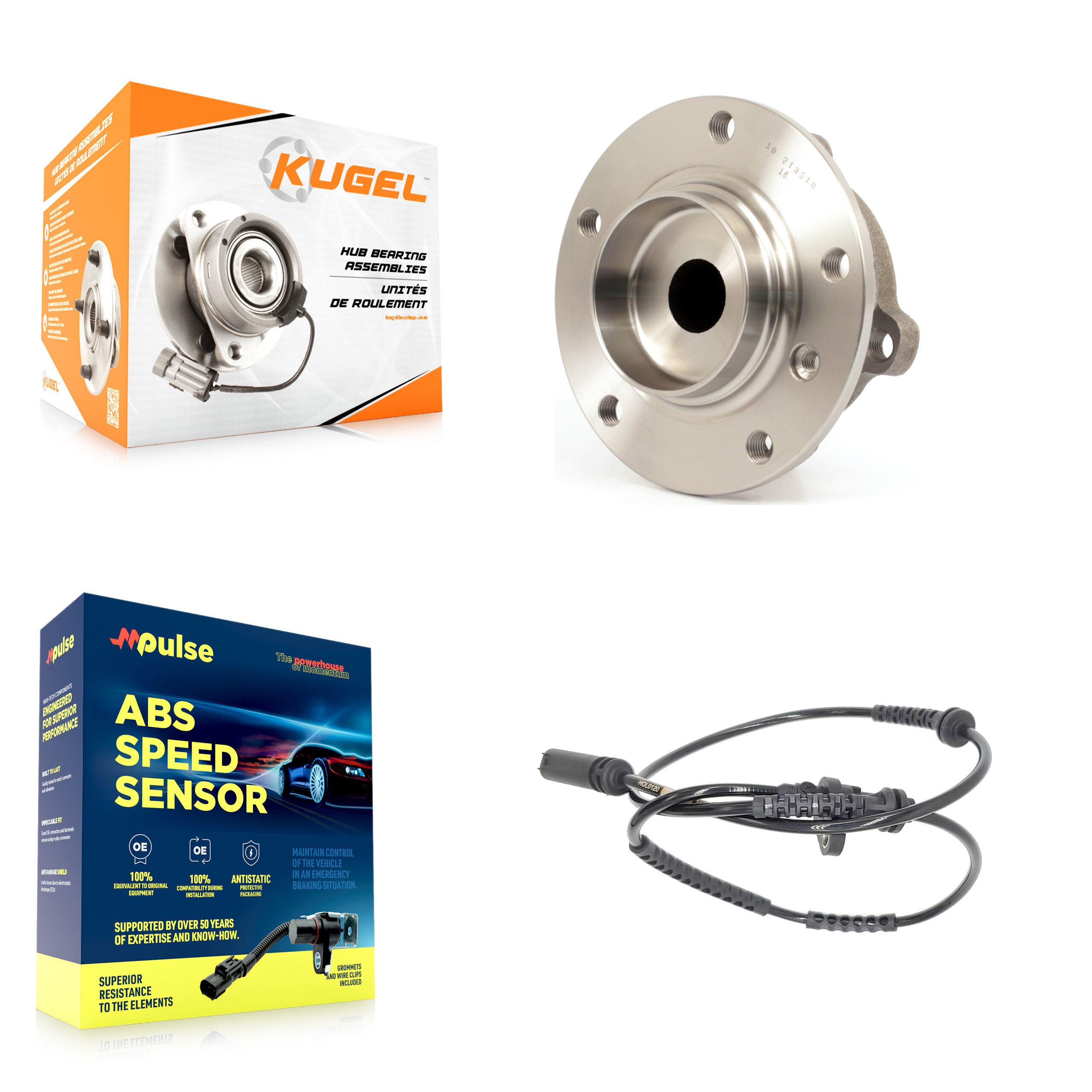 Kugel - K7S-100197 - Front Wheel Bearing and Hub Assembly Kits