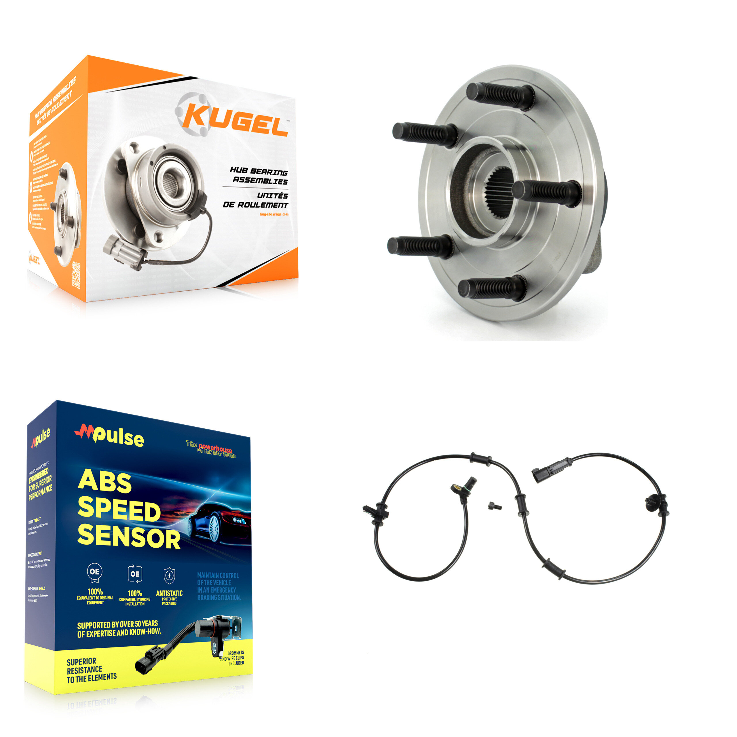 Kugel - K7S-100200 - Front Wheel Bearing and Hub Assembly Kits