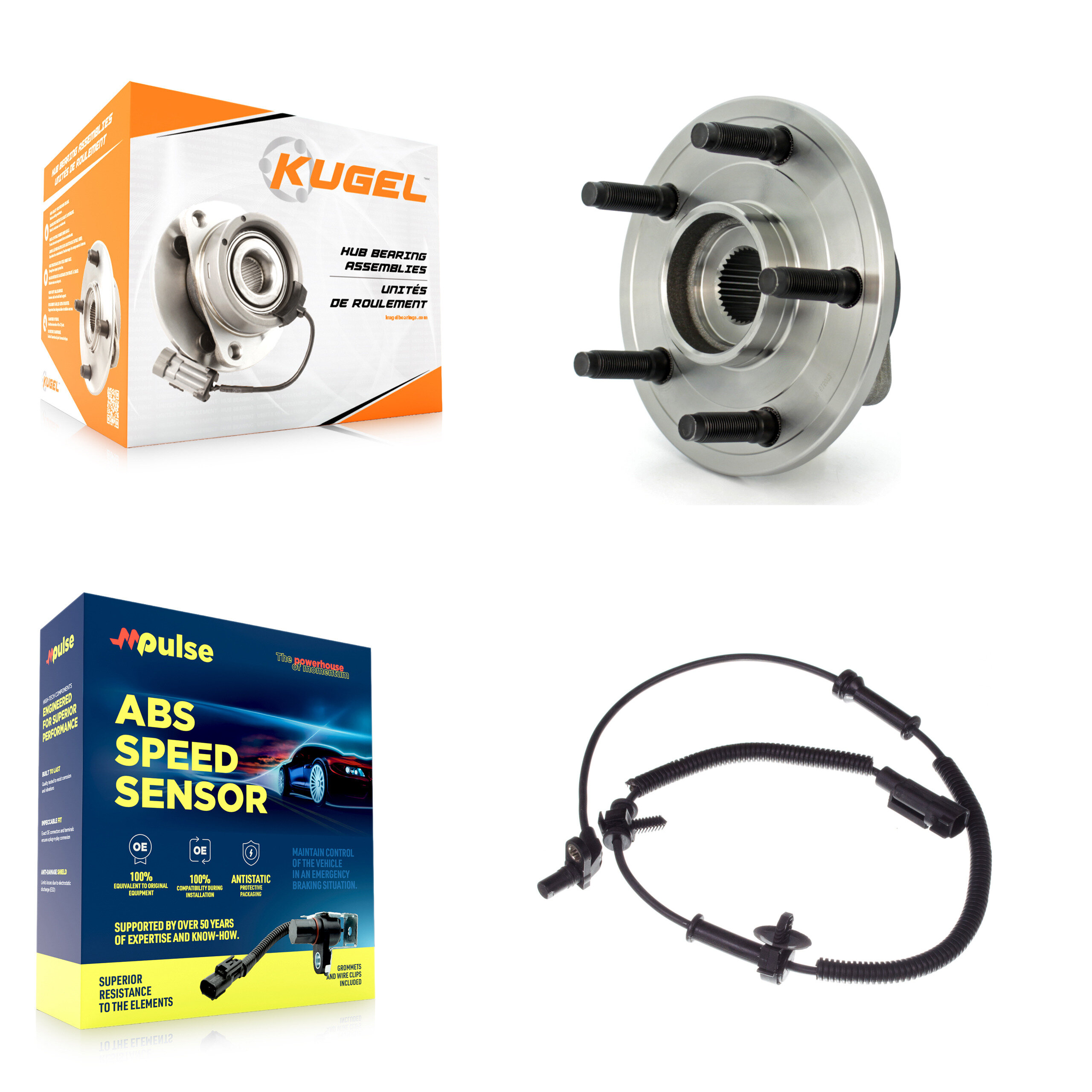 Kugel - K7S-100201 - Front Wheel Bearing and Hub Assembly Kits