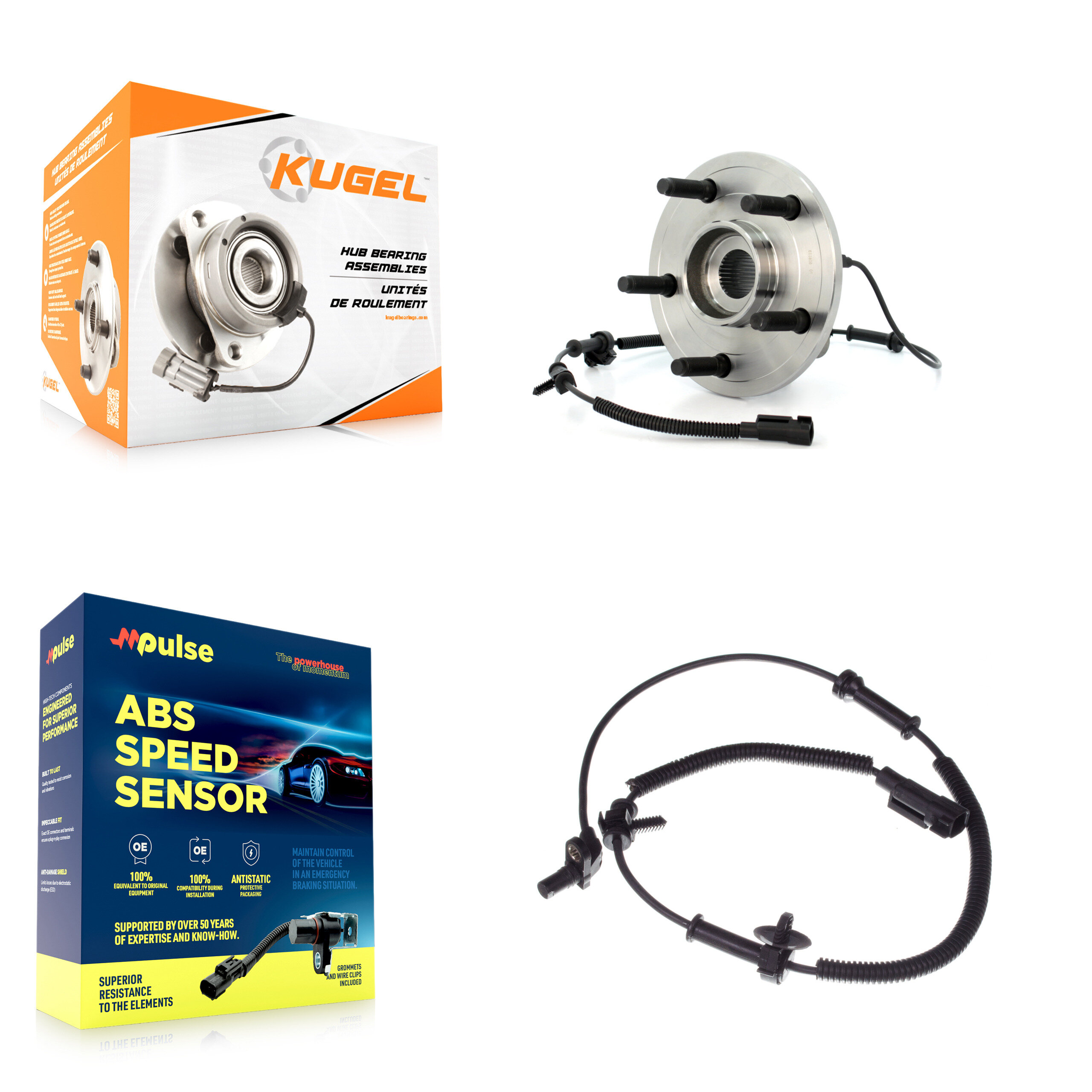 Kugel - K7S-100203 - Front Wheel Bearing and Hub Assembly Kits