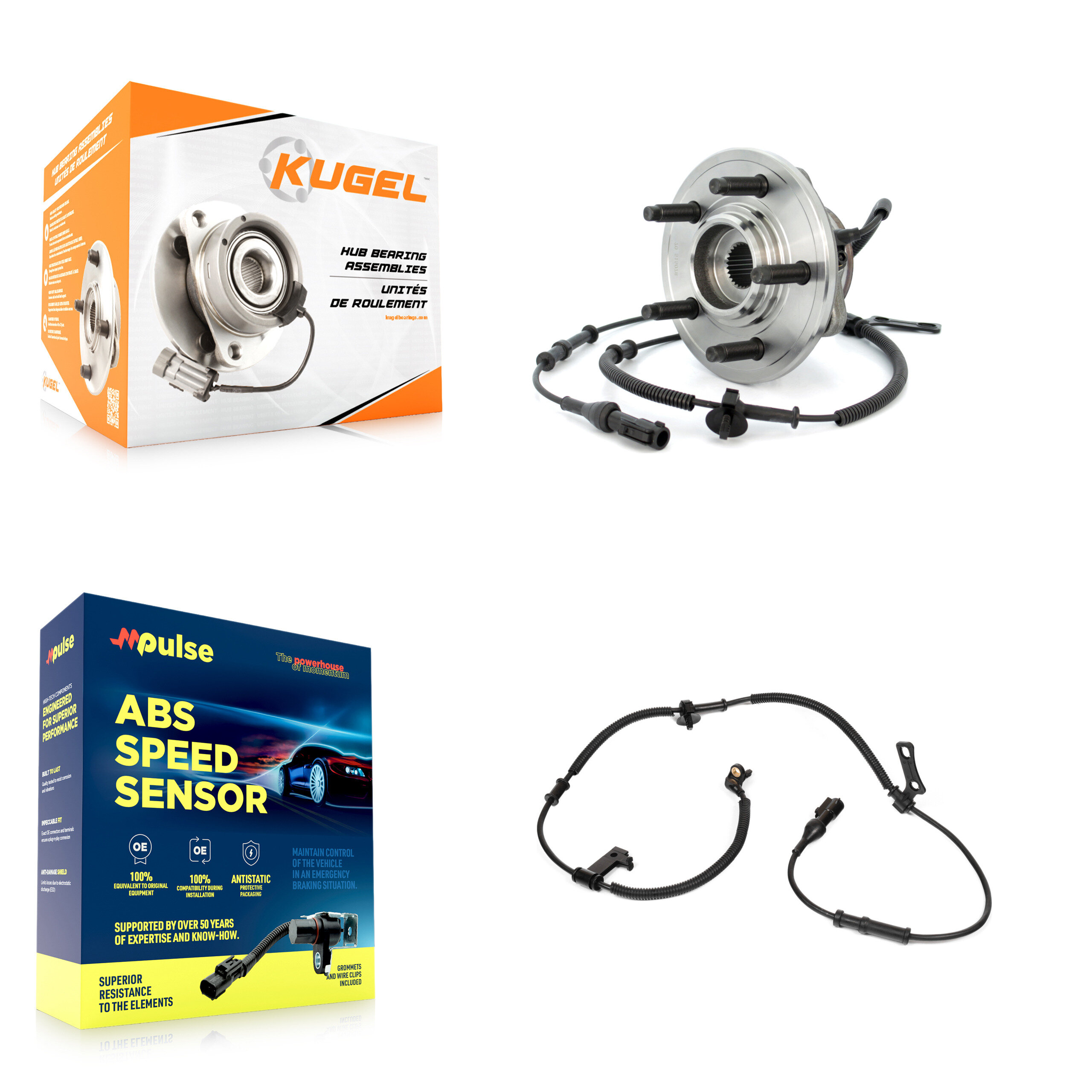 Kugel - K7S-100237 - Front Wheel Bearing and Hub Assembly Kits