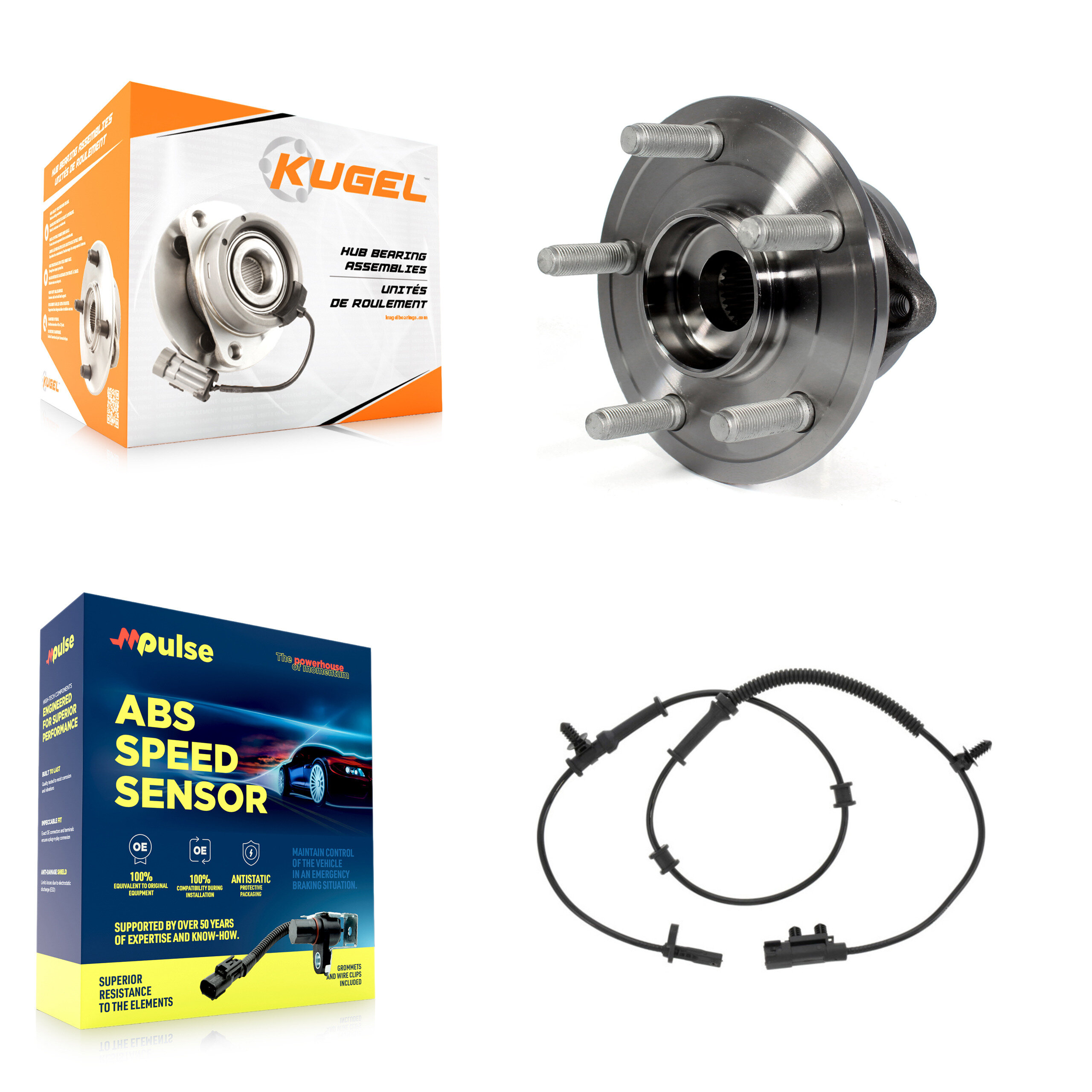 Kugel - K7S-100242 - Front Wheel Bearing and Hub Assembly Kits