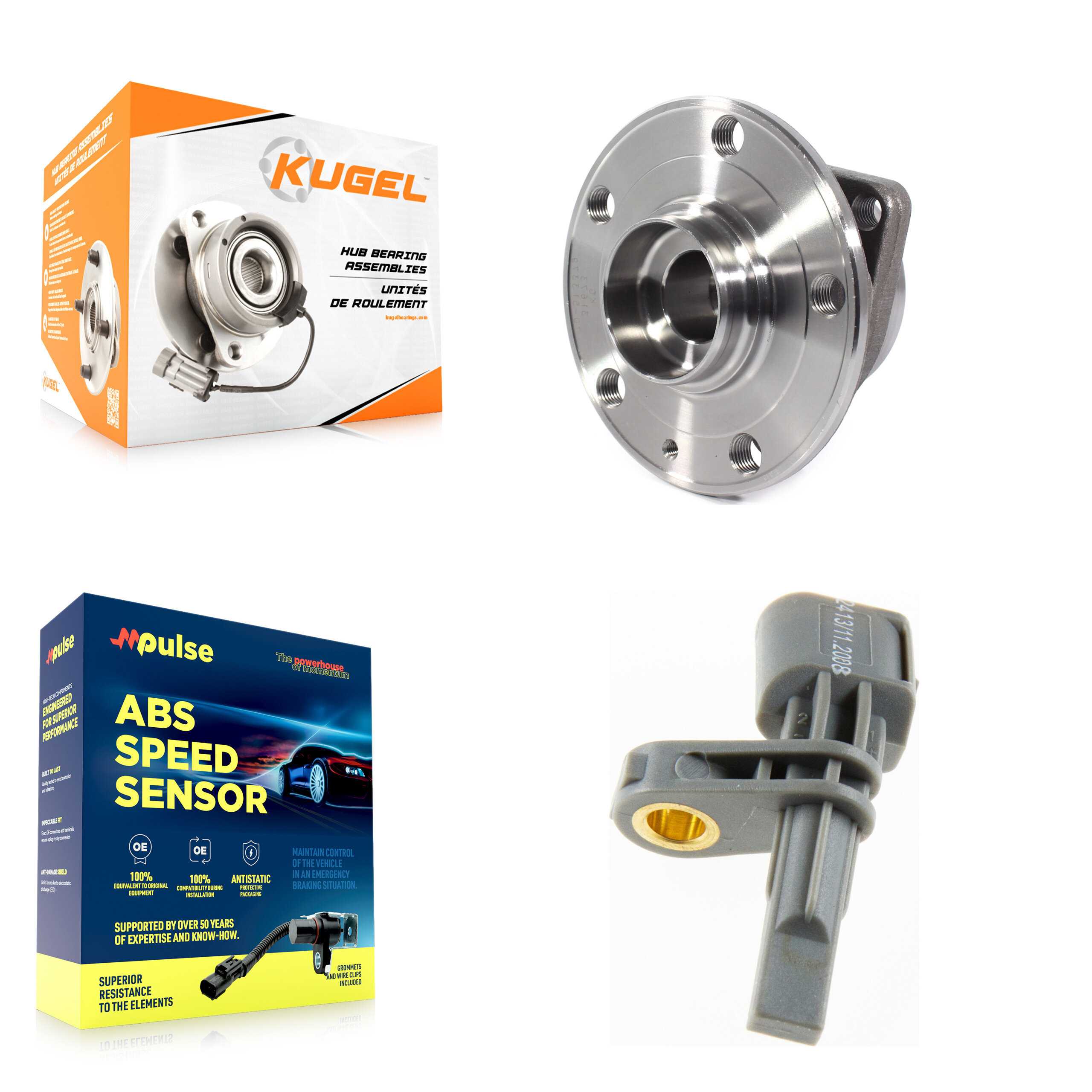 Kugel - K7S-100342 - Rear Wheel Bearing and Hub Assembly Kits