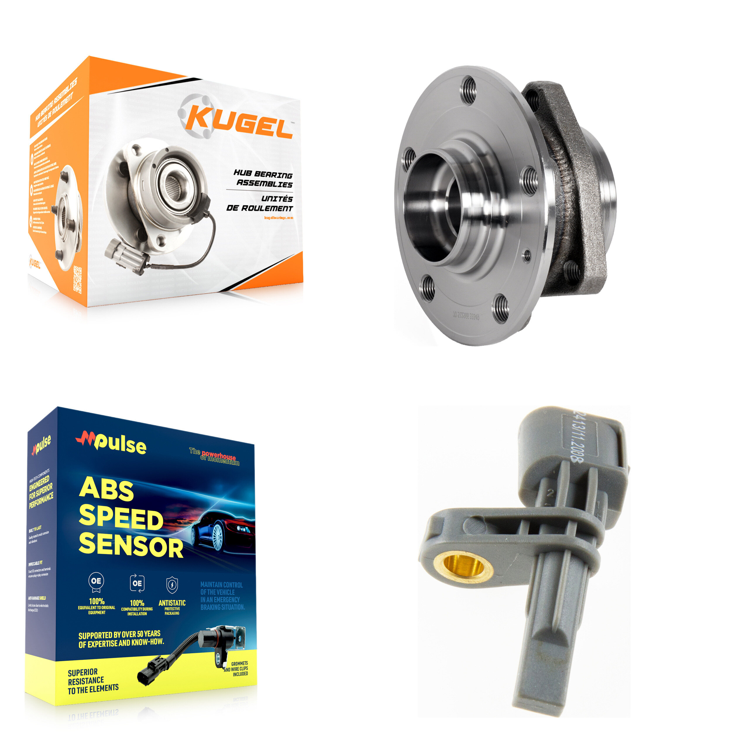 Kugel - K7S-100347 - Rear Wheel Bearing and Hub Assembly Kits