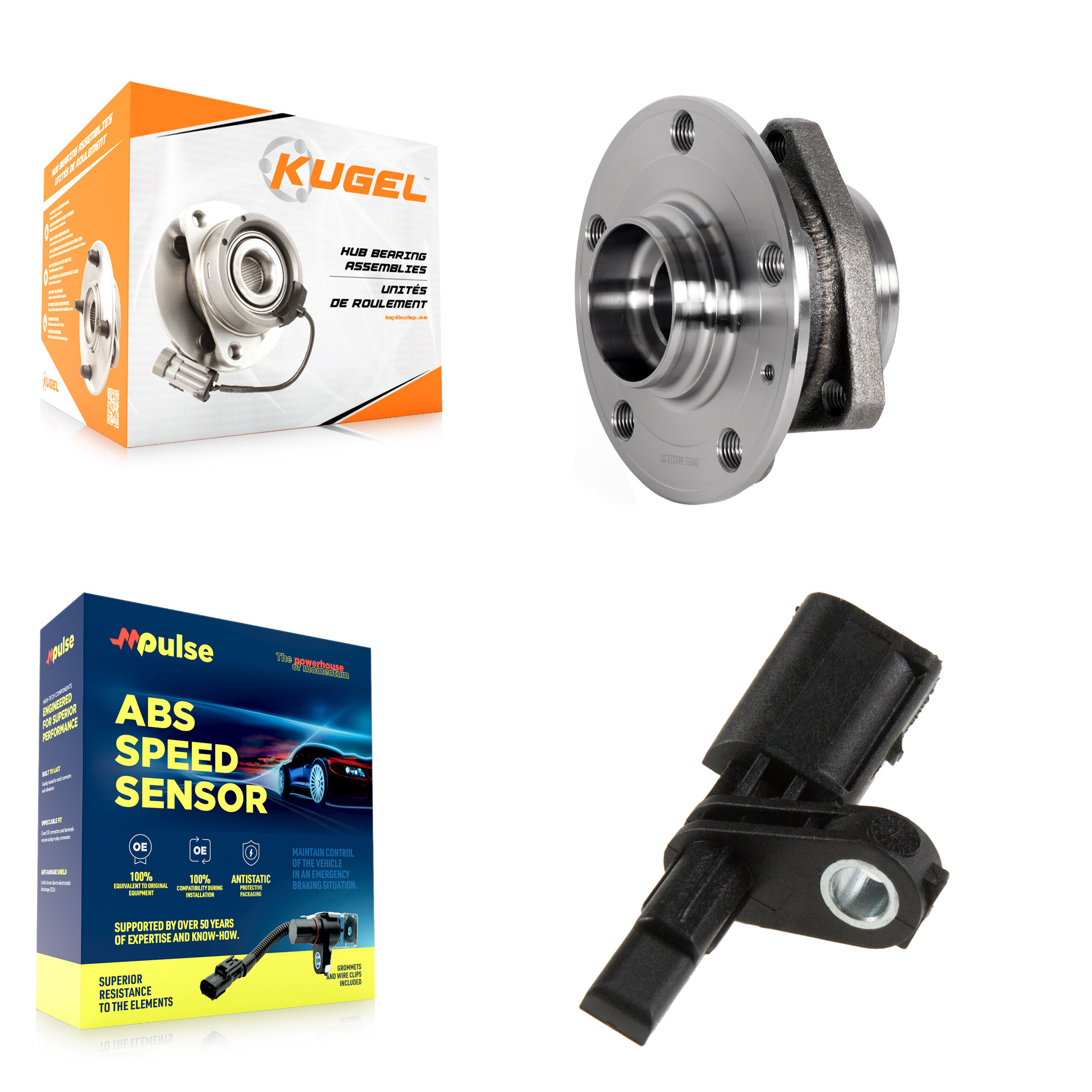 Kugel - K7S-100348 - Rear Wheel Bearing and Hub Assembly Kits