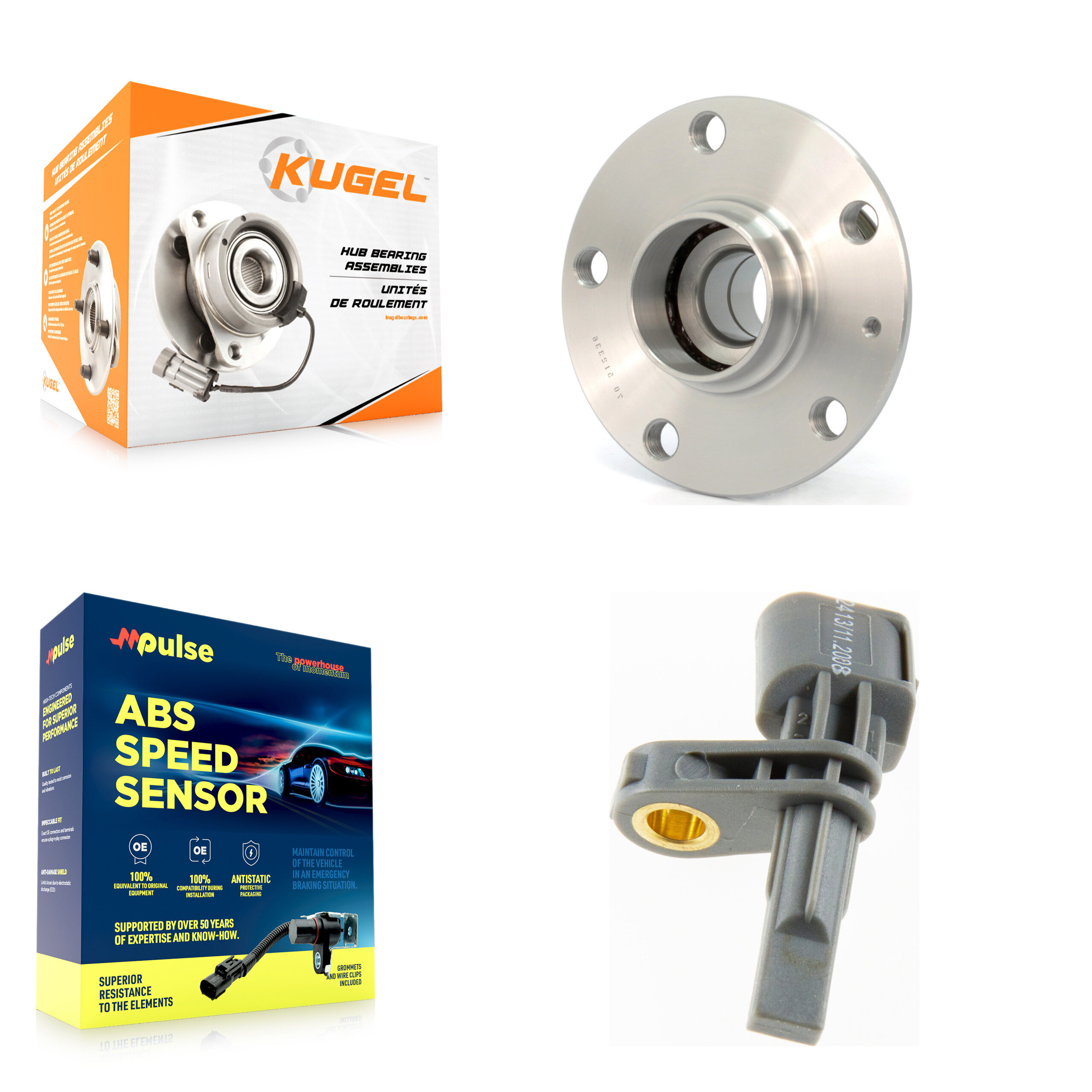 Kugel - K7S-100349 - Rear Wheel Bearing and Hub Assembly Kits