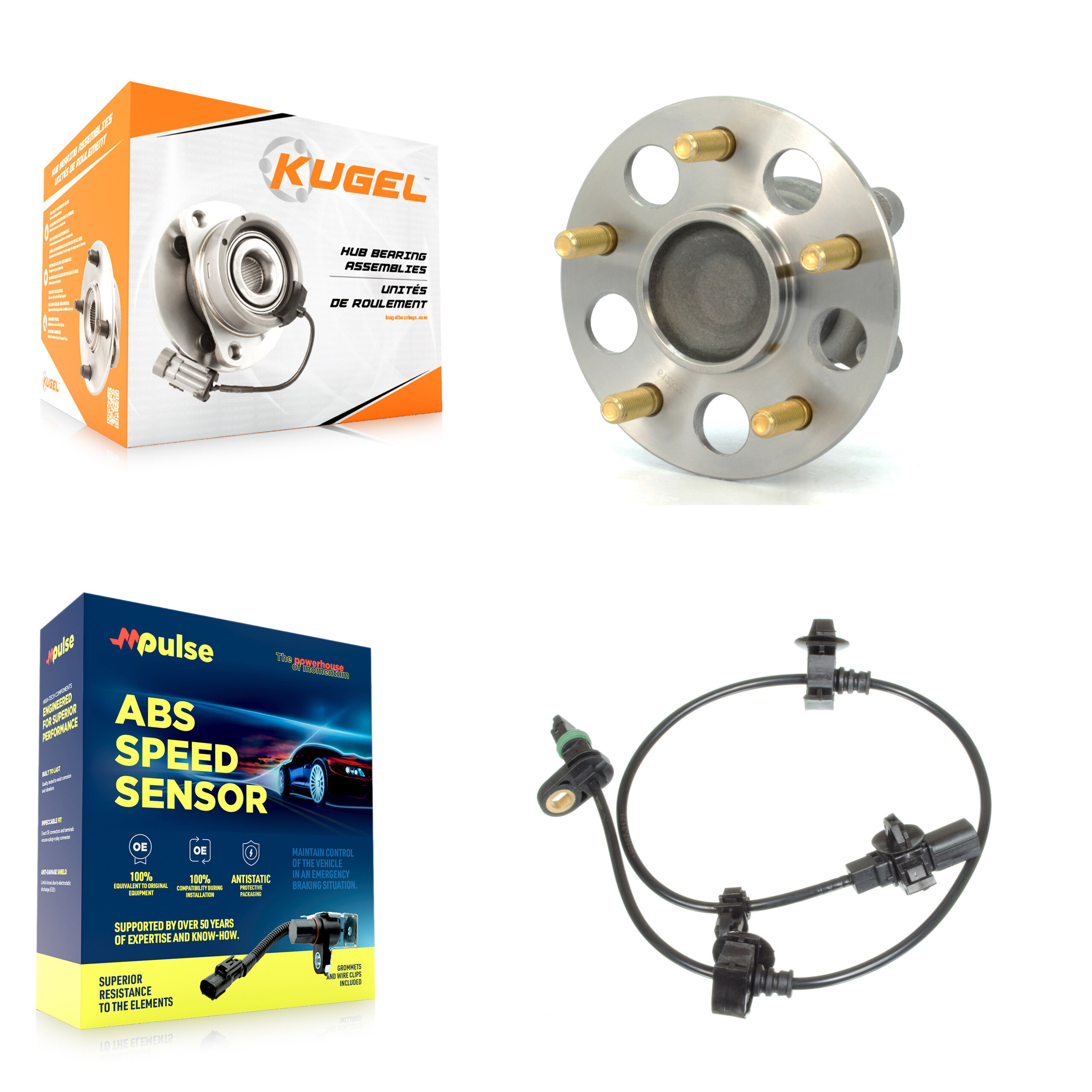 Kugel - K7S-100374 - Rear Wheel Bearing and Hub Assembly Kits