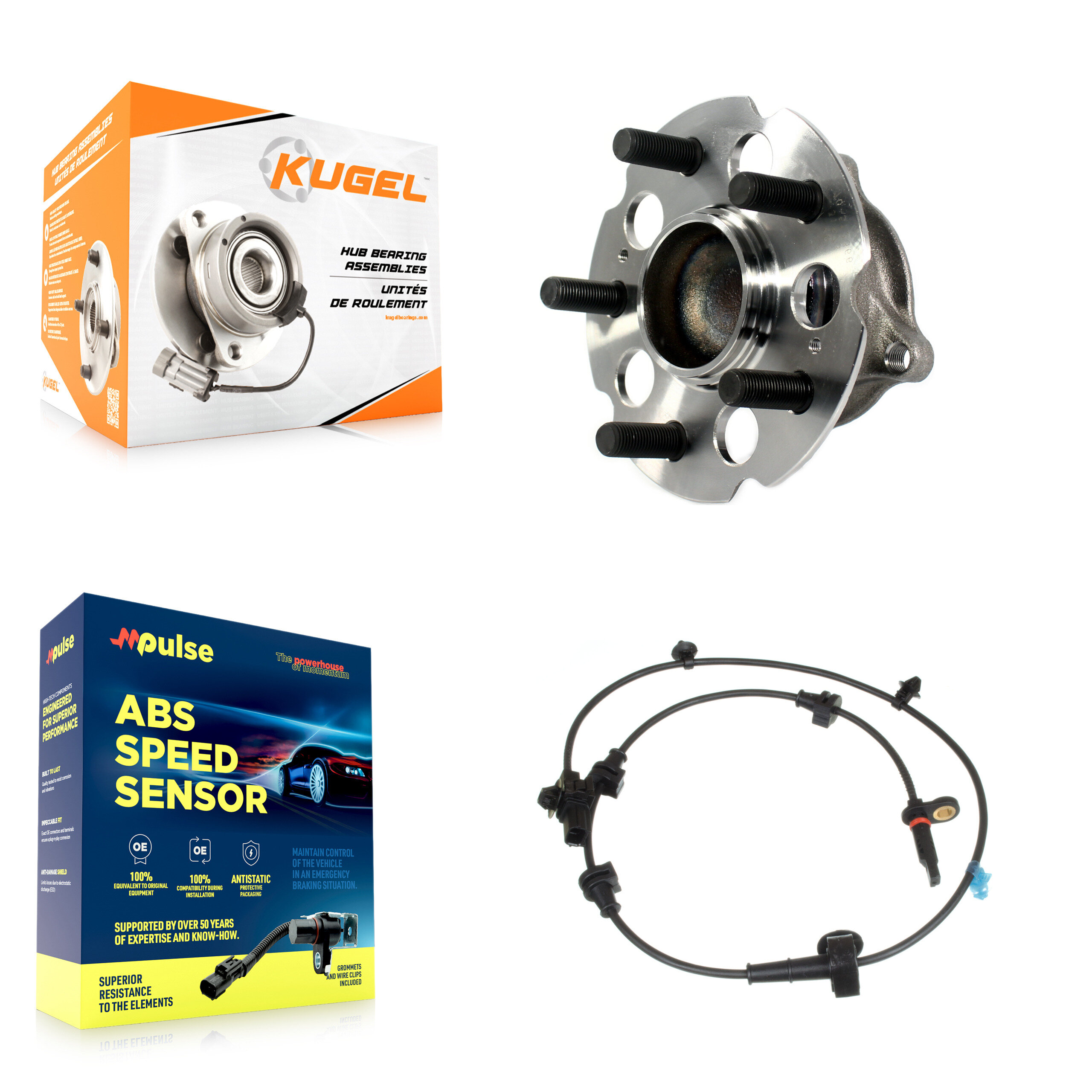 Kugel - K7S-100379 - Rear Wheel Bearing and Hub Assembly Kits