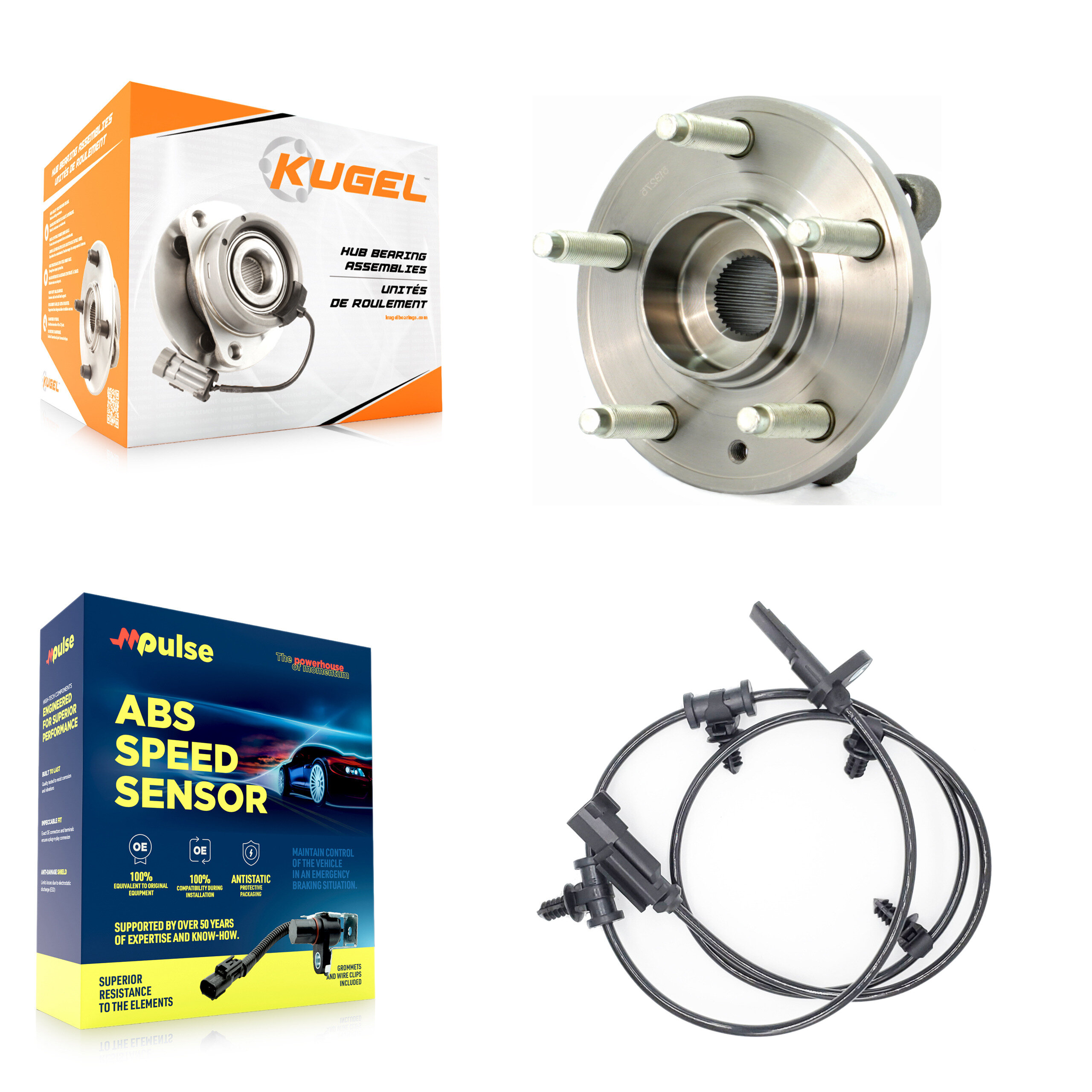 Kugel - K7S-100381 - Rear Wheel Bearing and Hub Assembly Kits