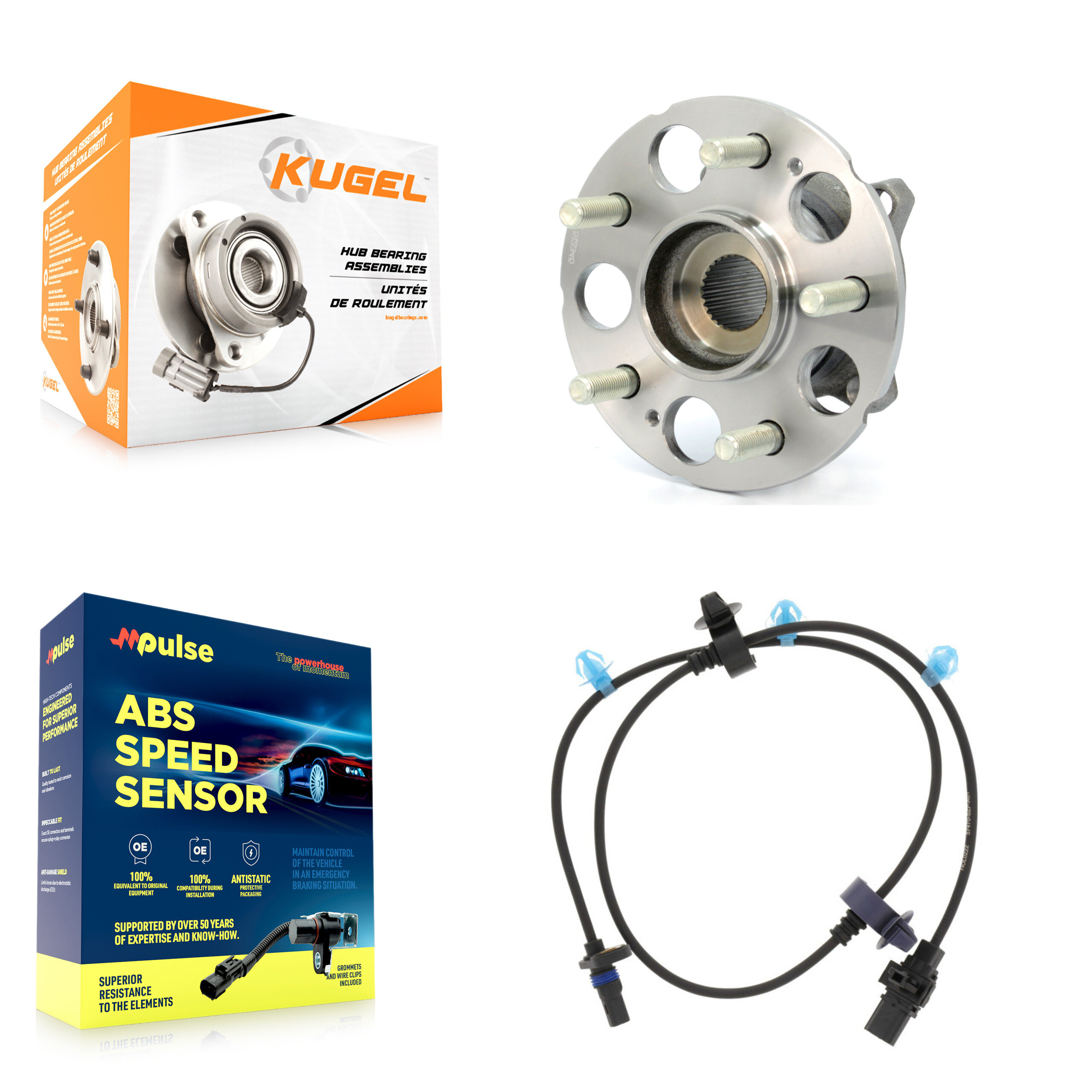 Kugel - K7S-100394 - Rear Wheel Bearing and Hub Assembly Kits