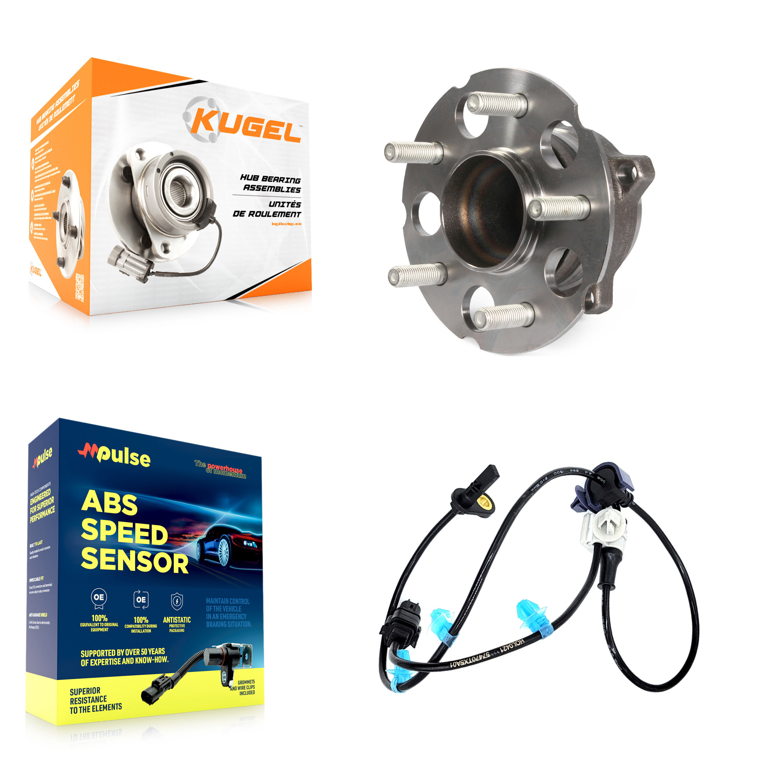 Kugel - K7S-100397 - Rear Wheel Bearing and Hub Assembly Kits