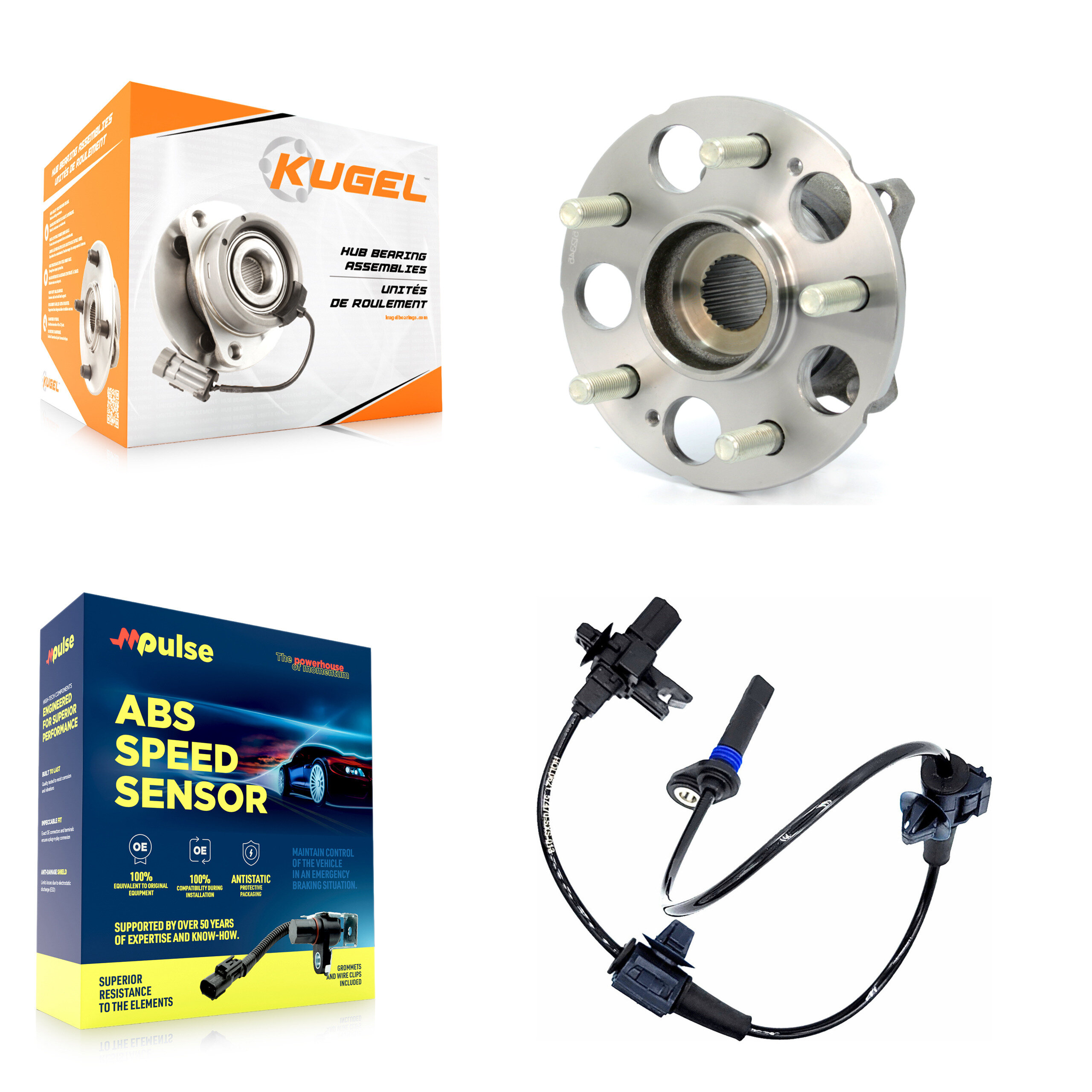 Kugel - K7S-100399 - Rear Wheel Bearing and Hub Assembly Kits