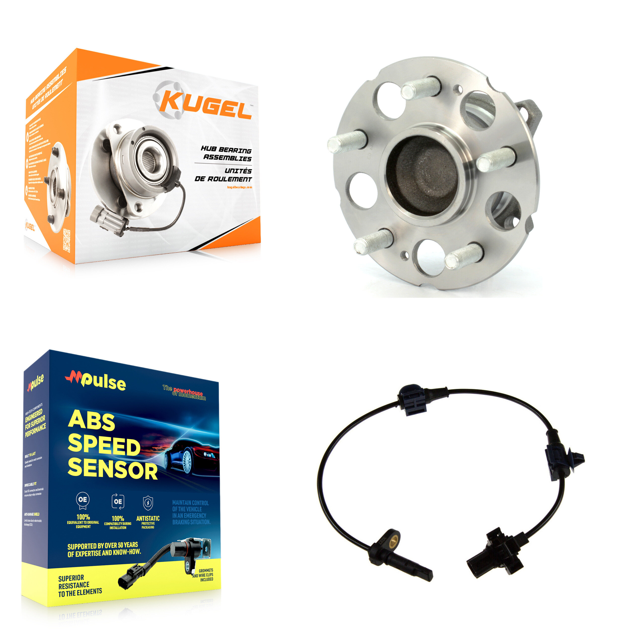 Kugel - K7S-100400 - Rear Wheel Bearing and Hub Assembly Kits