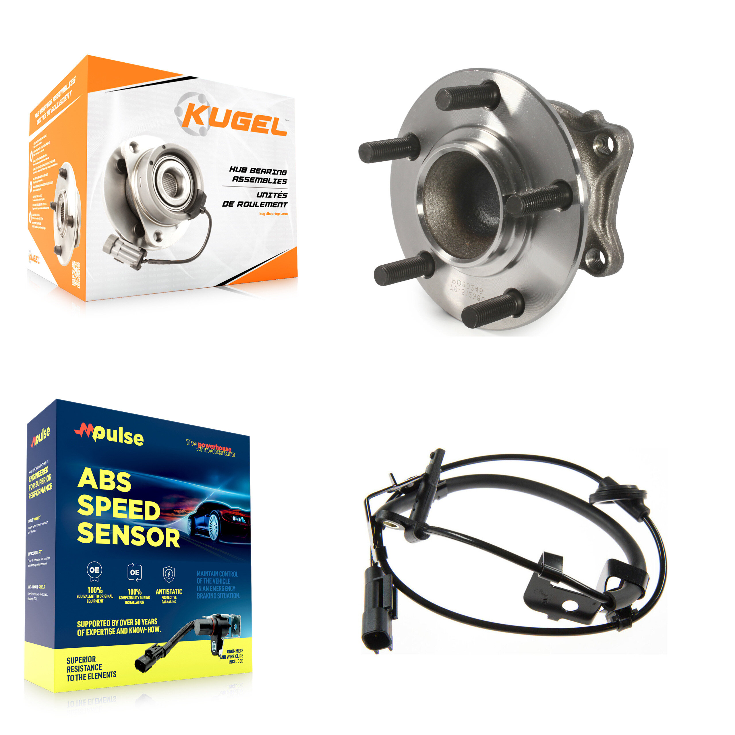 Kugel - K7S-100420 - Rear Wheel Bearing and Hub Assembly Kits