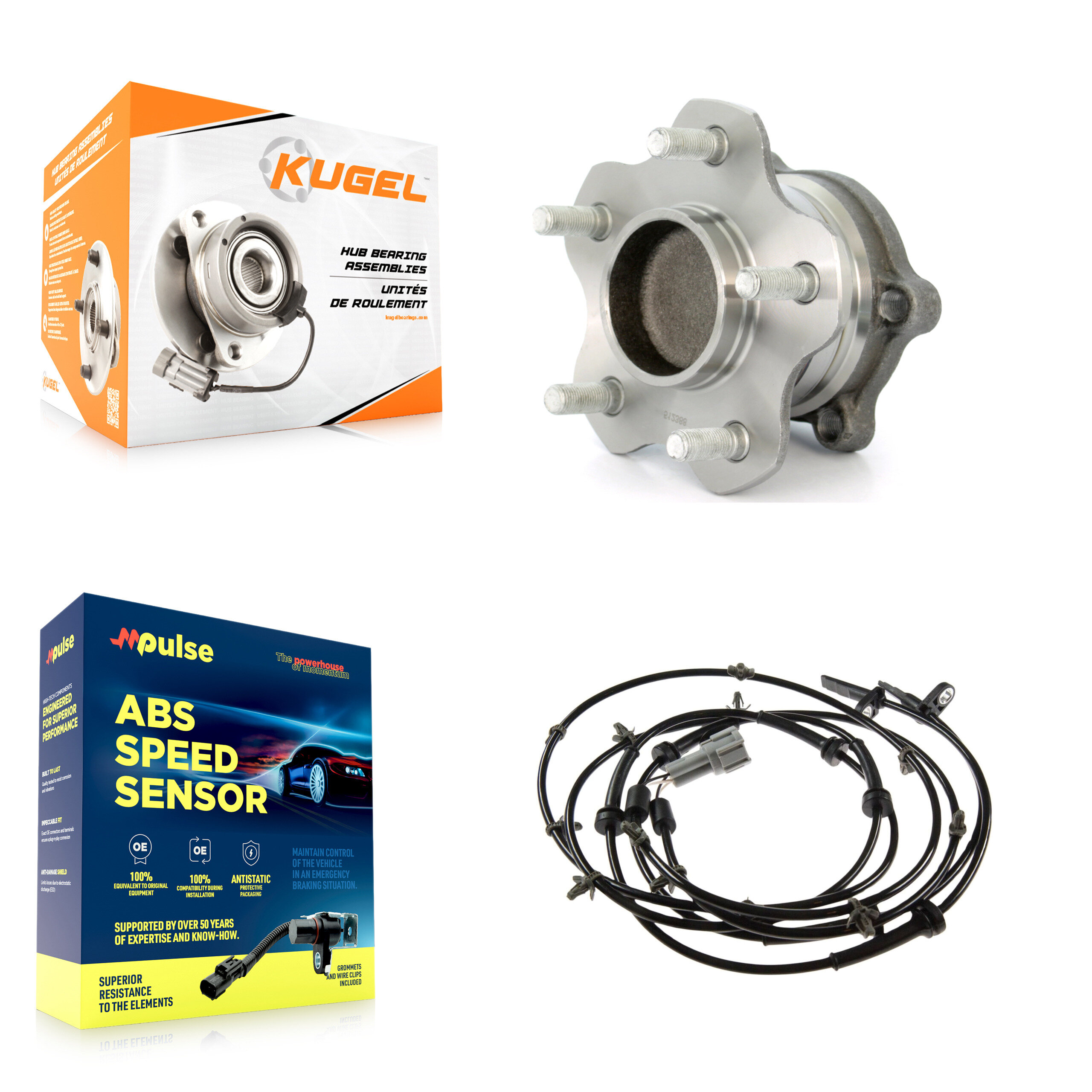 Kugel - K7S-100434 - Rear Wheel Bearing and Hub Assembly Kits