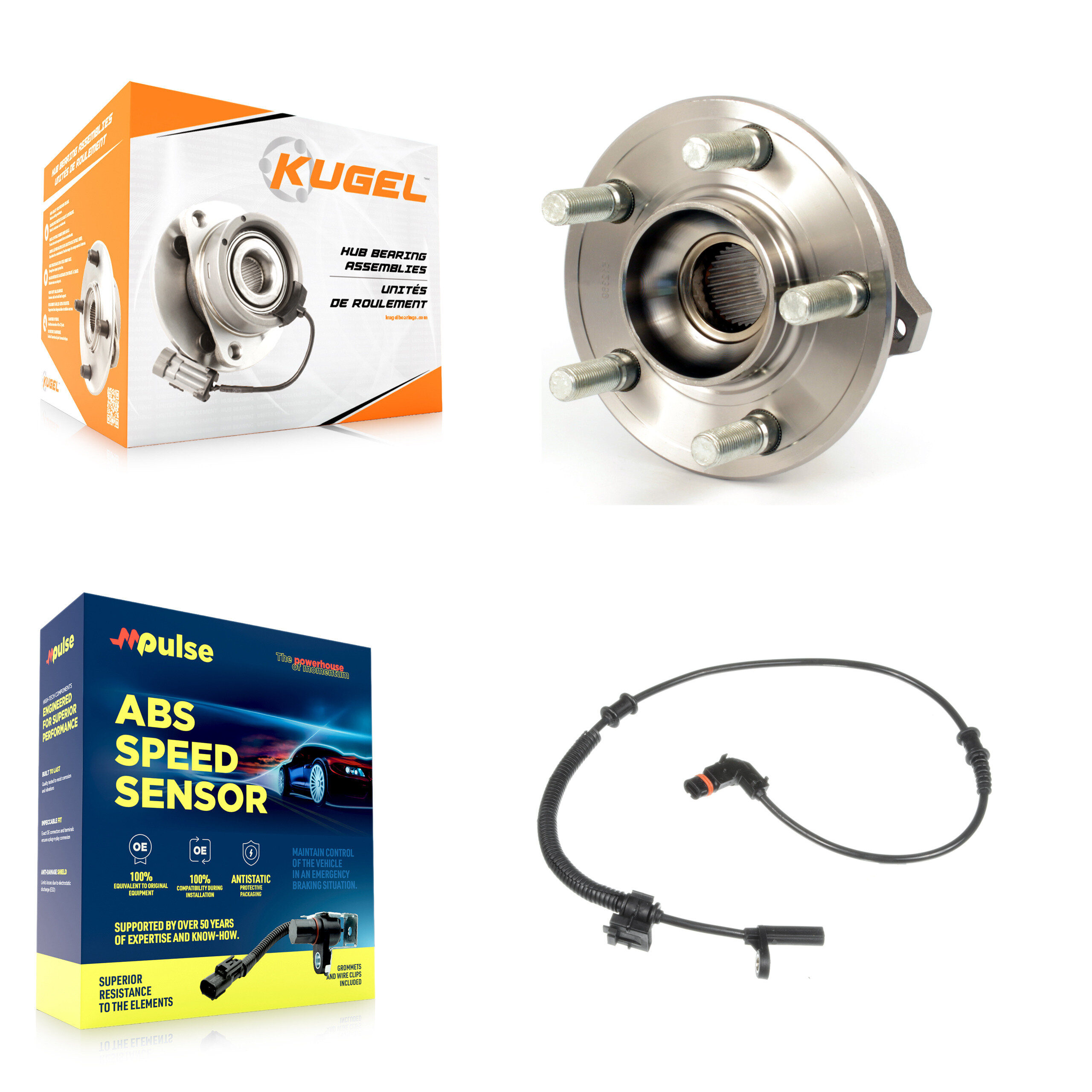 Kugel - K7S-100442 - Rear Wheel Bearing and Hub Assembly Kits