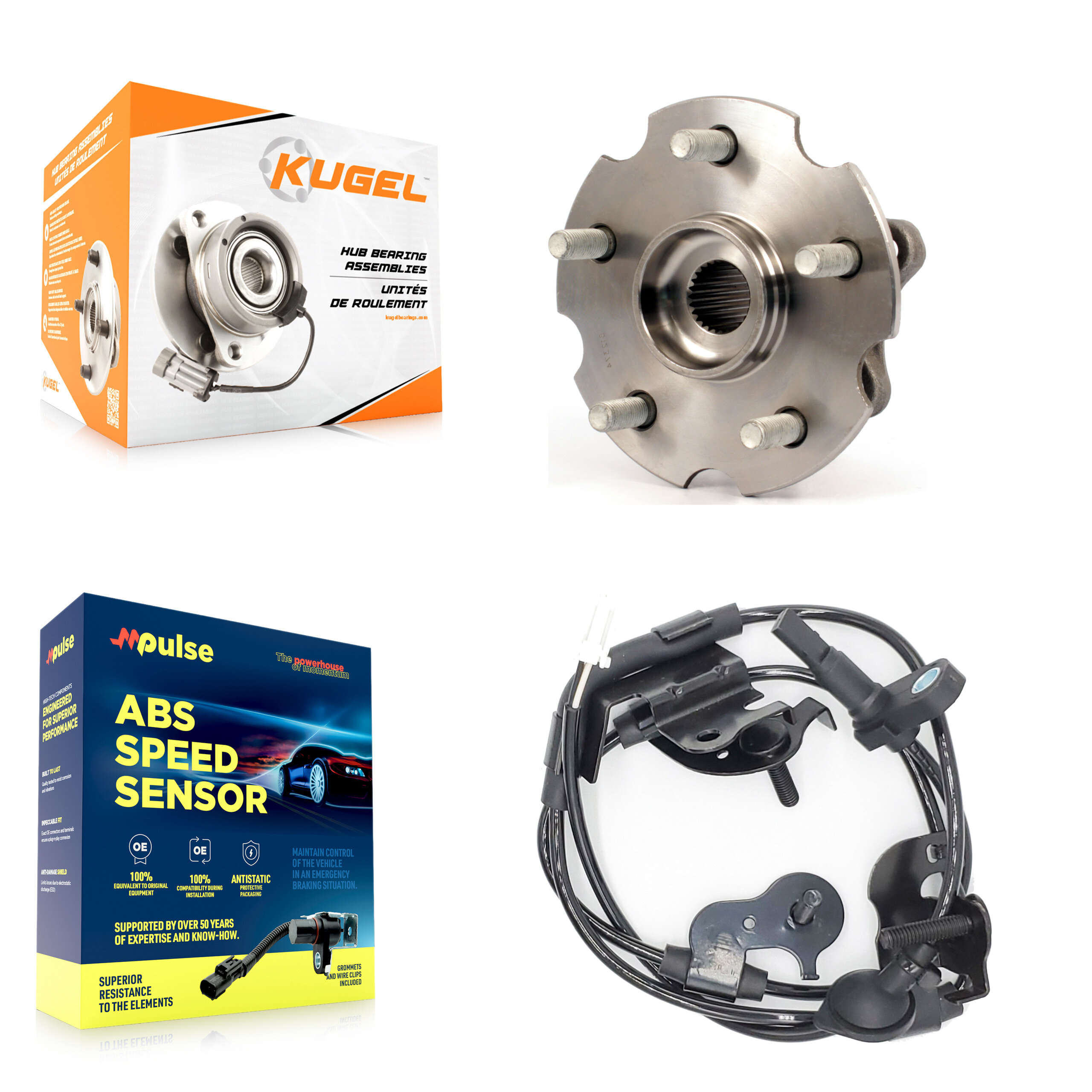 Kugel - K7S-100449 - Rear Wheel Bearing and Hub Assembly Kits