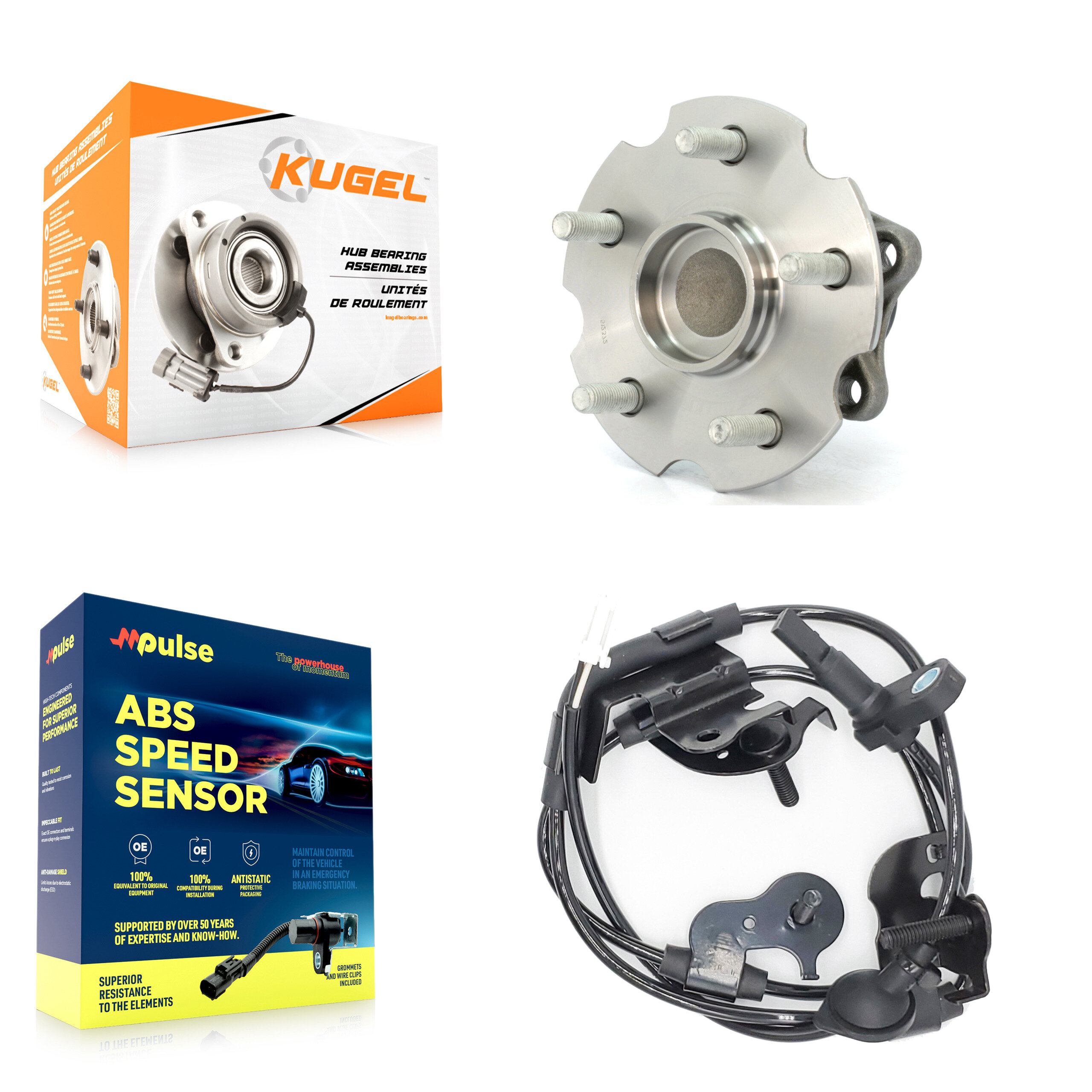 Kugel - K7S-100450 - Rear Wheel Bearing and Hub Assembly Kits
