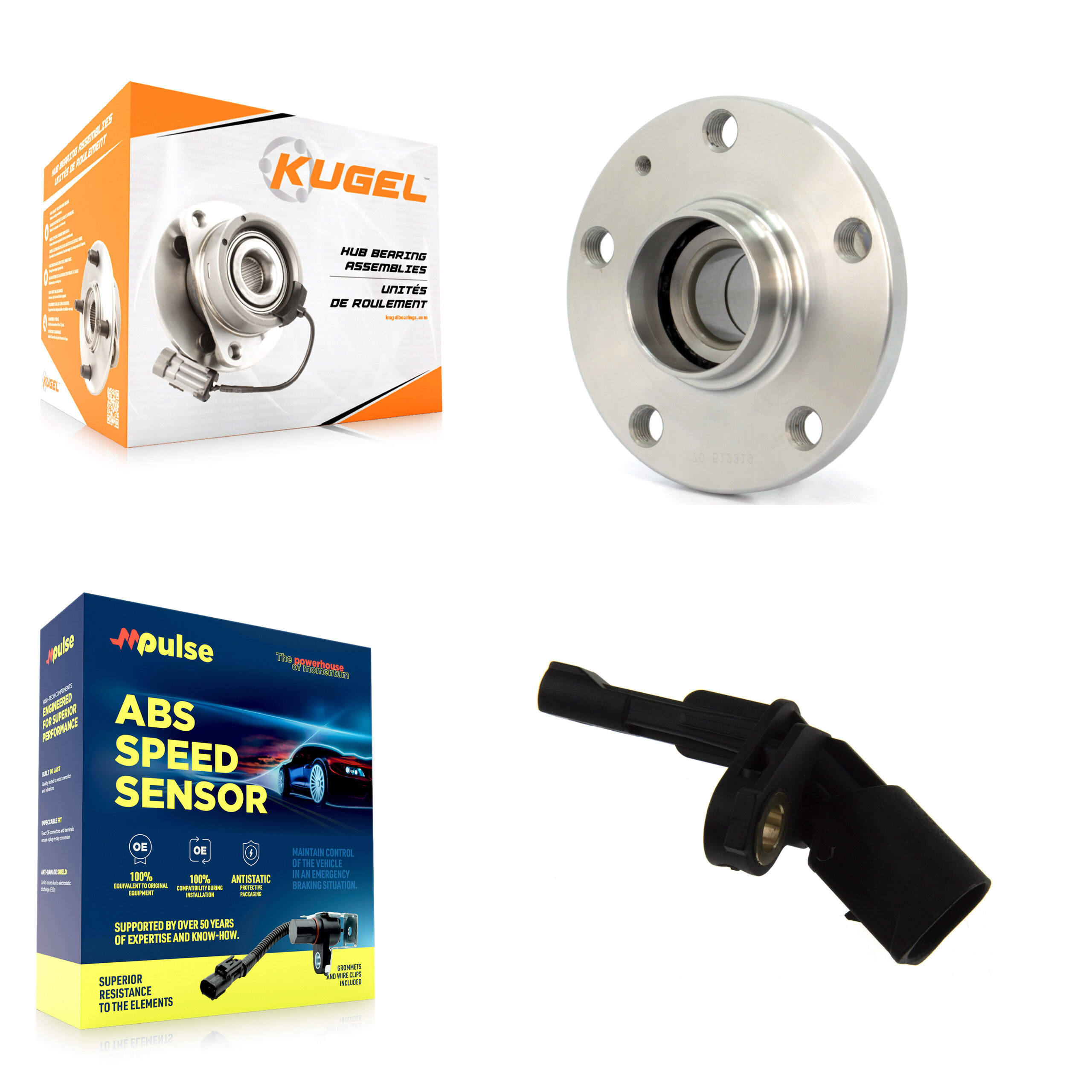 Kugel - K7S-100460 - Rear Wheel Bearing and Hub Assembly Kits